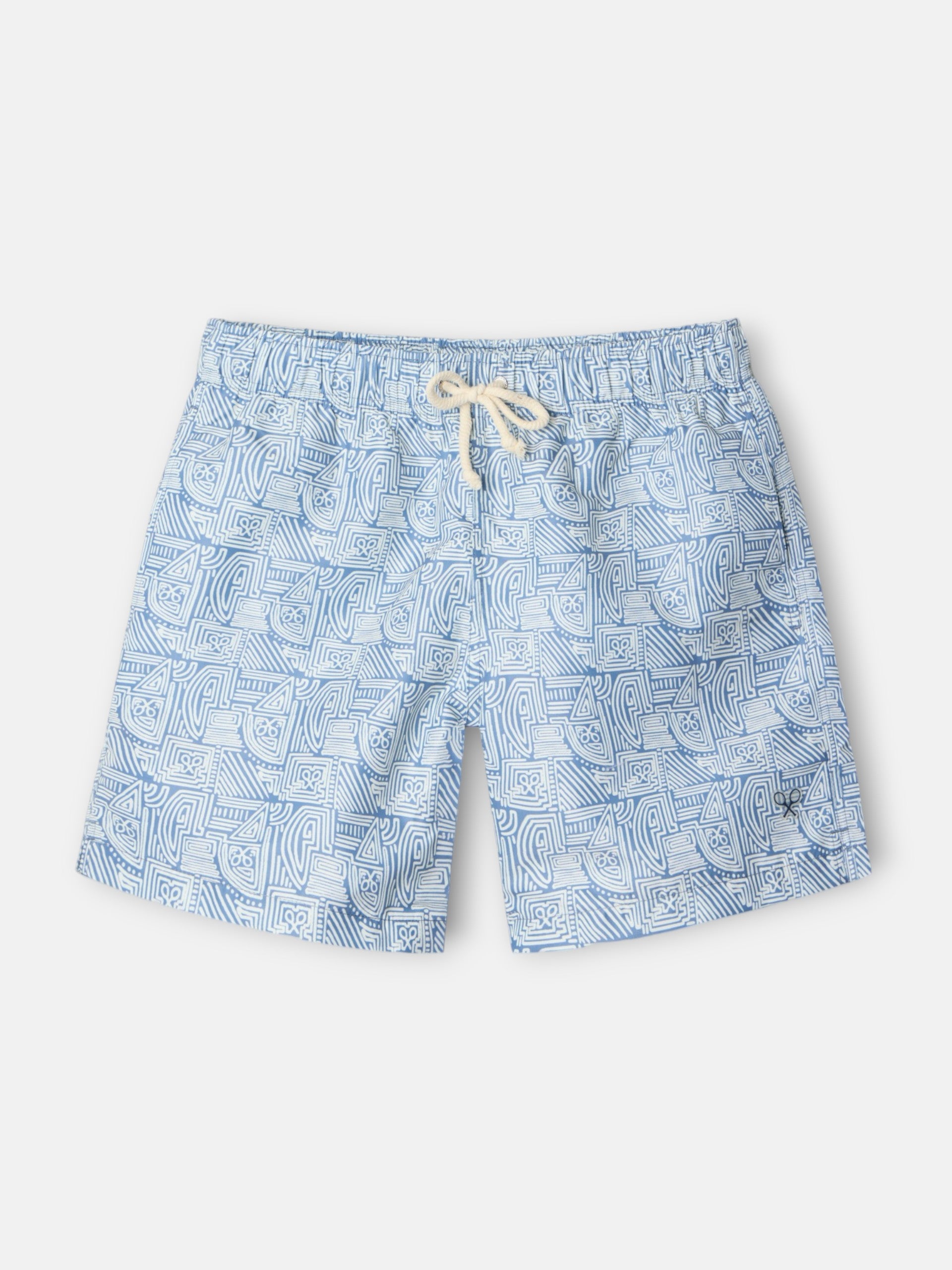 Maillot de bain géométrique SB bleu clair