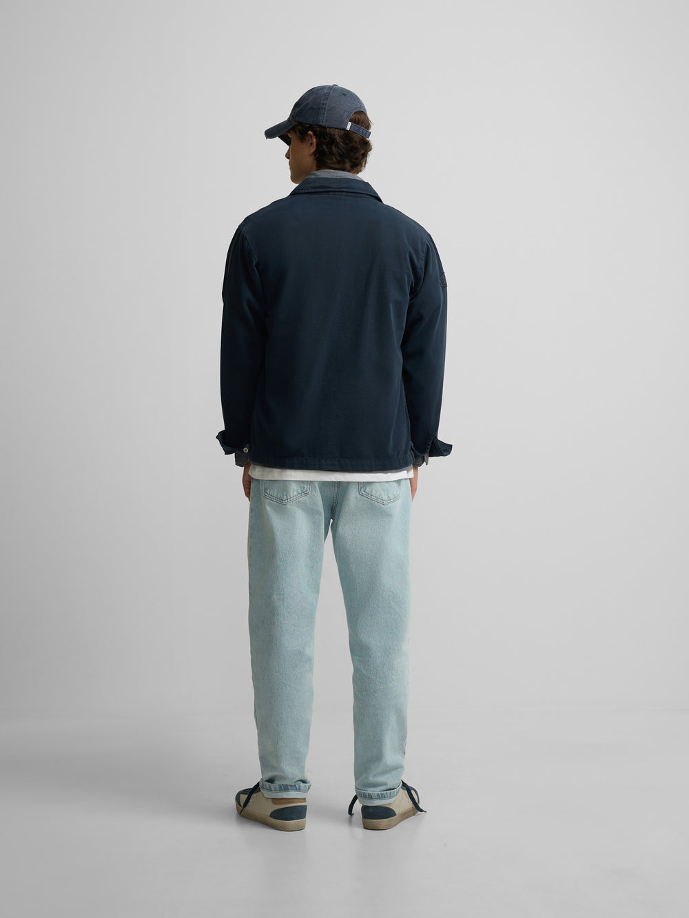 Sobrecamisa parches azul marino