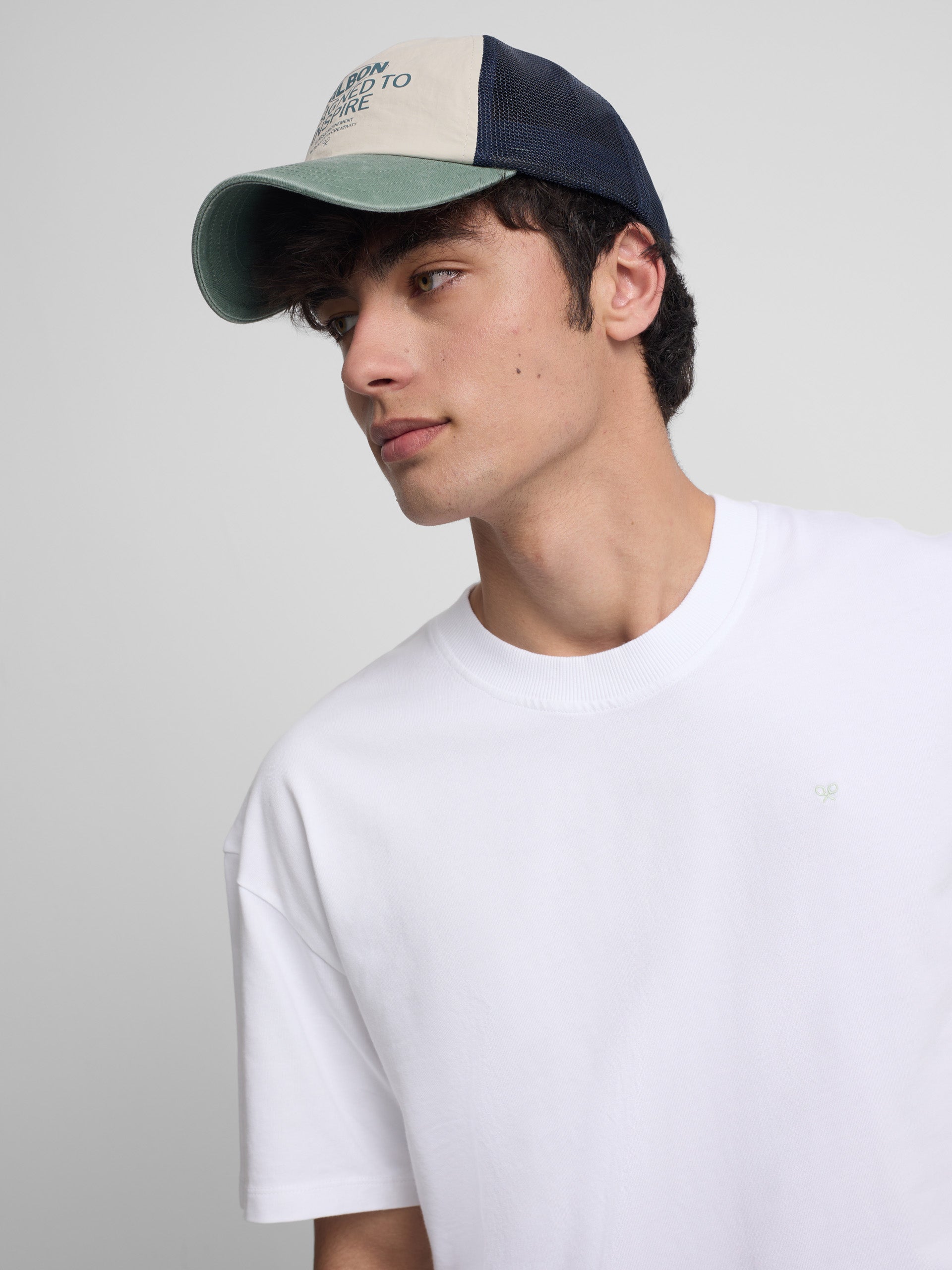 T-shirt coupe décontractée plans de surf blanc