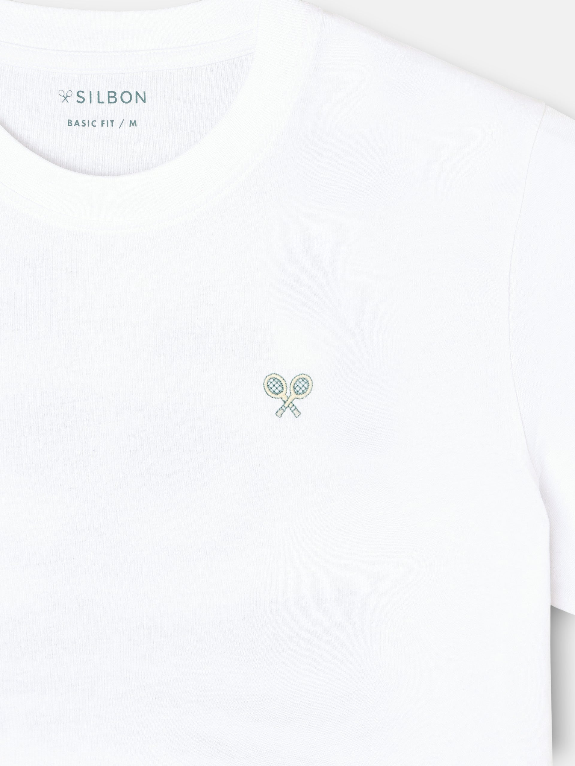 T-shirt après tennis blanc