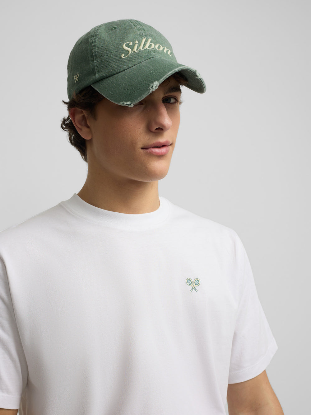T-shirt après tennis blanc