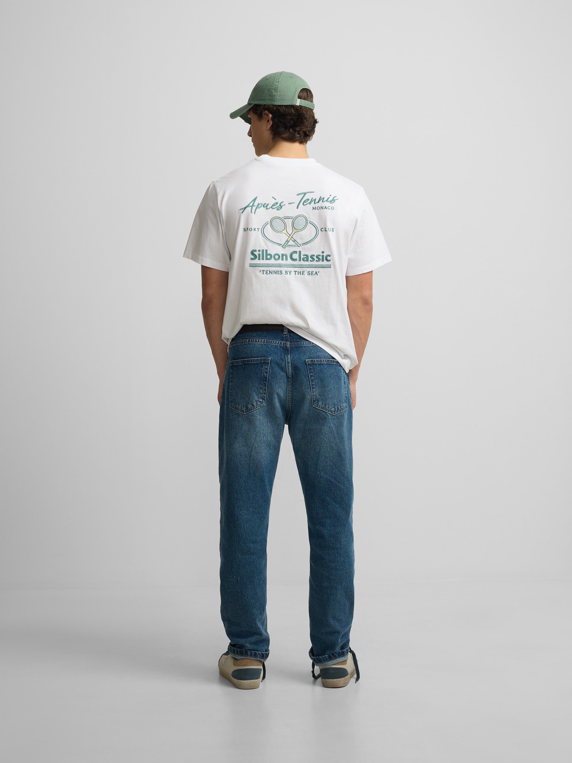T-shirt après tennis blanc