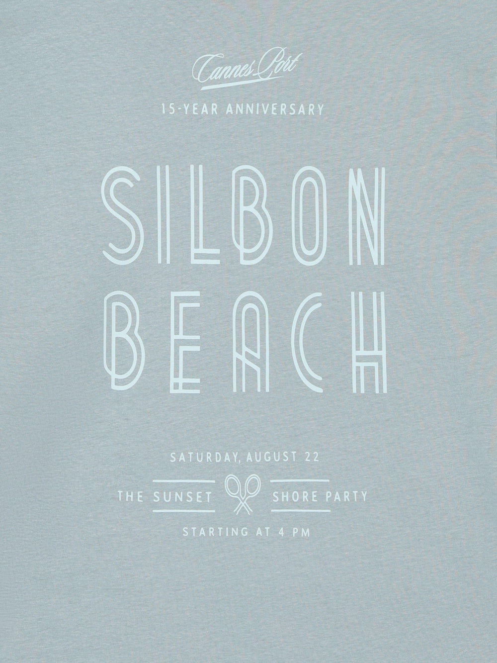 Camiseta special fit Silbon sunset party aguamarina