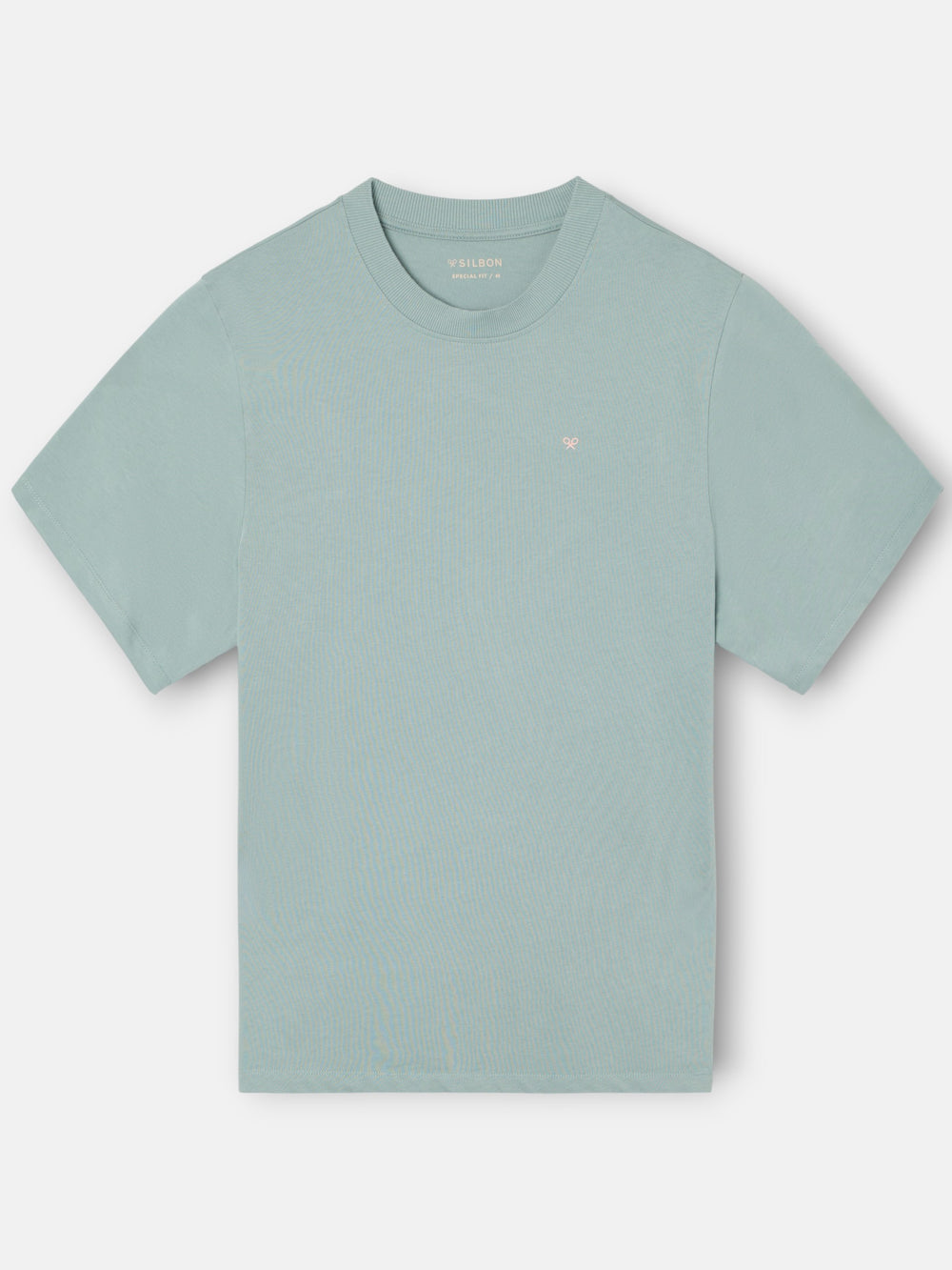 Camiseta special fit Silbon classic society verde gris