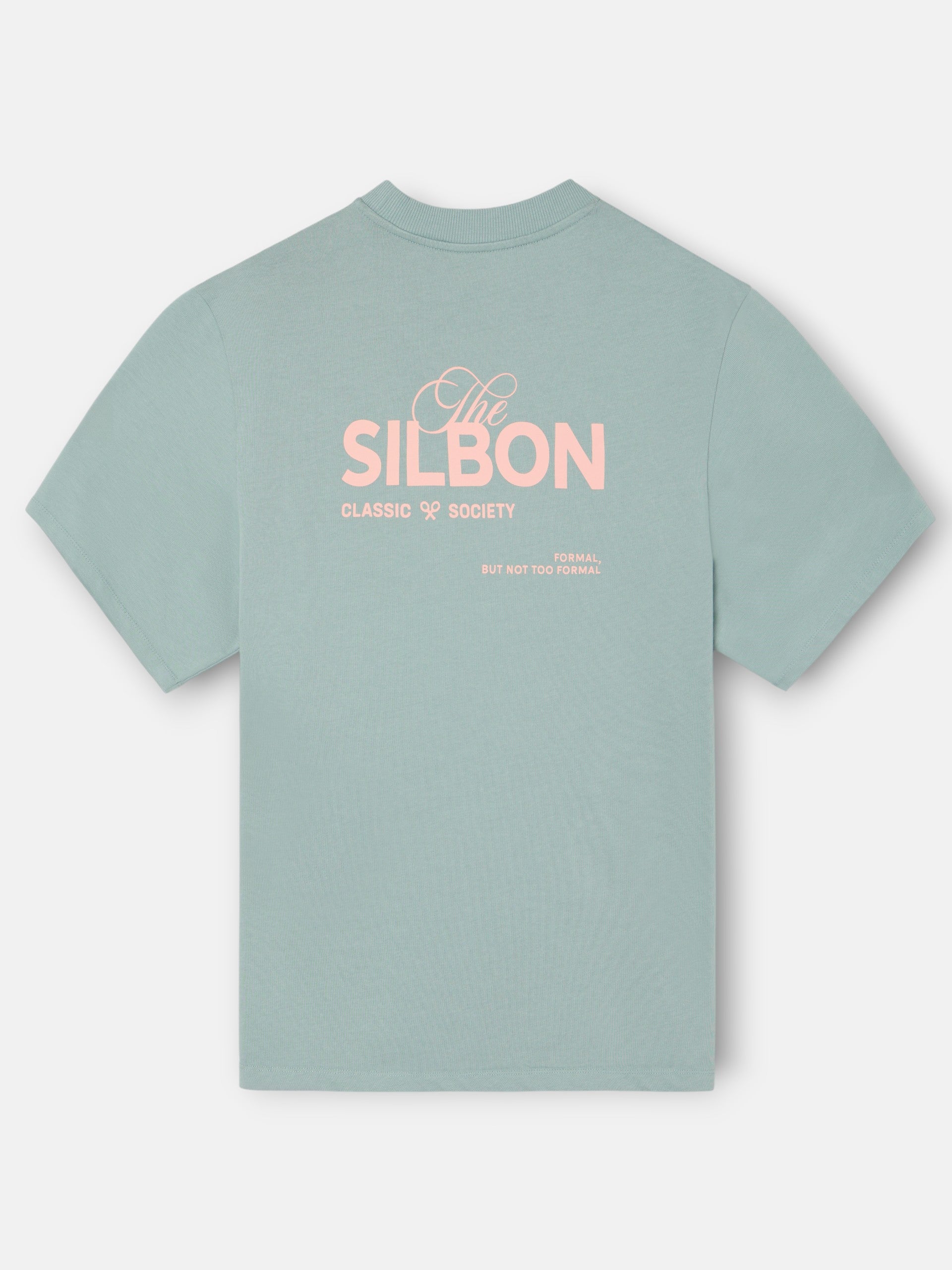 Camiseta special fit Silbon classic society verde gris
