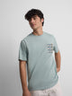 T-shirt poche ethnique verte