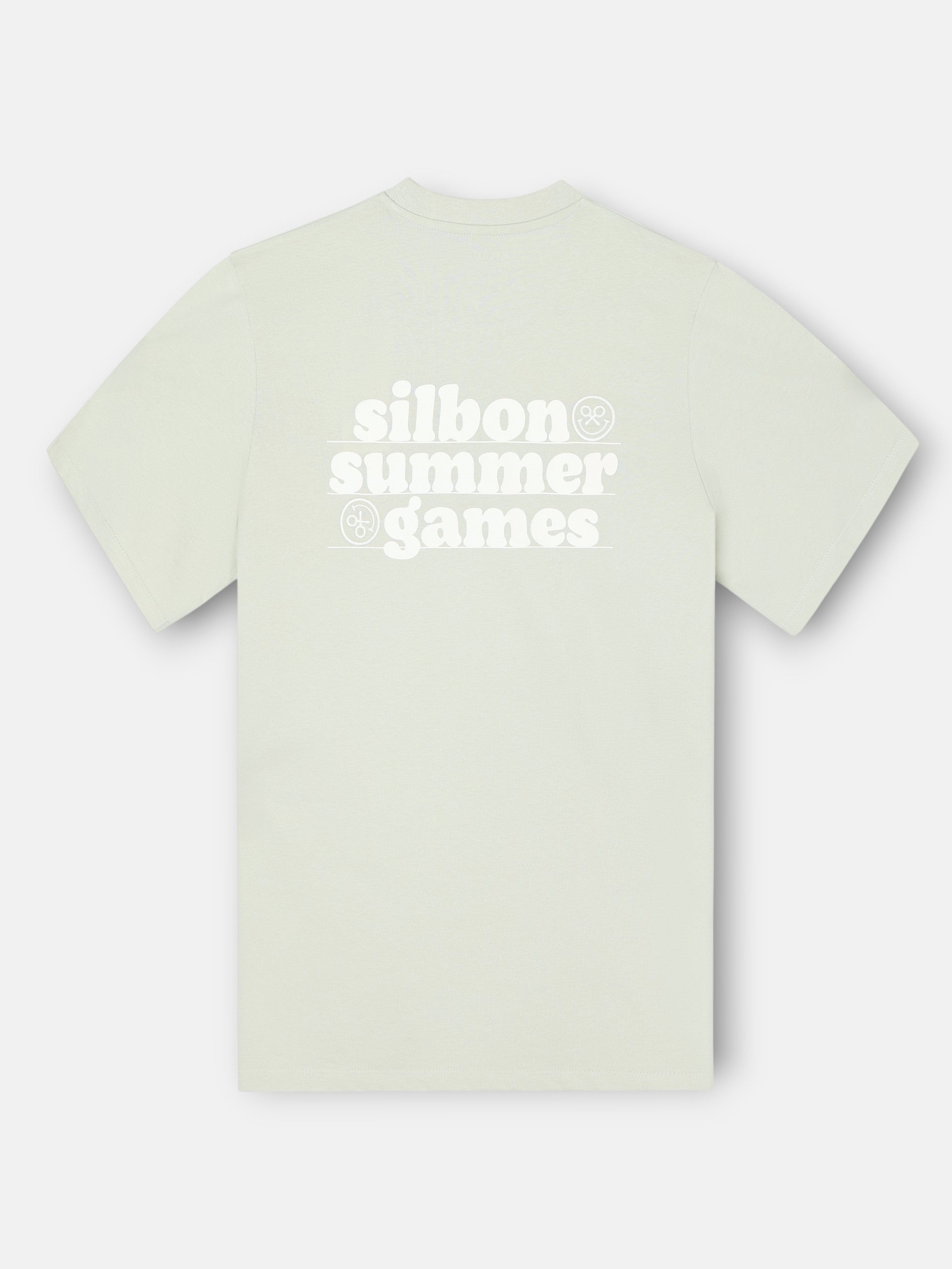 T-shirt summer games vert clair