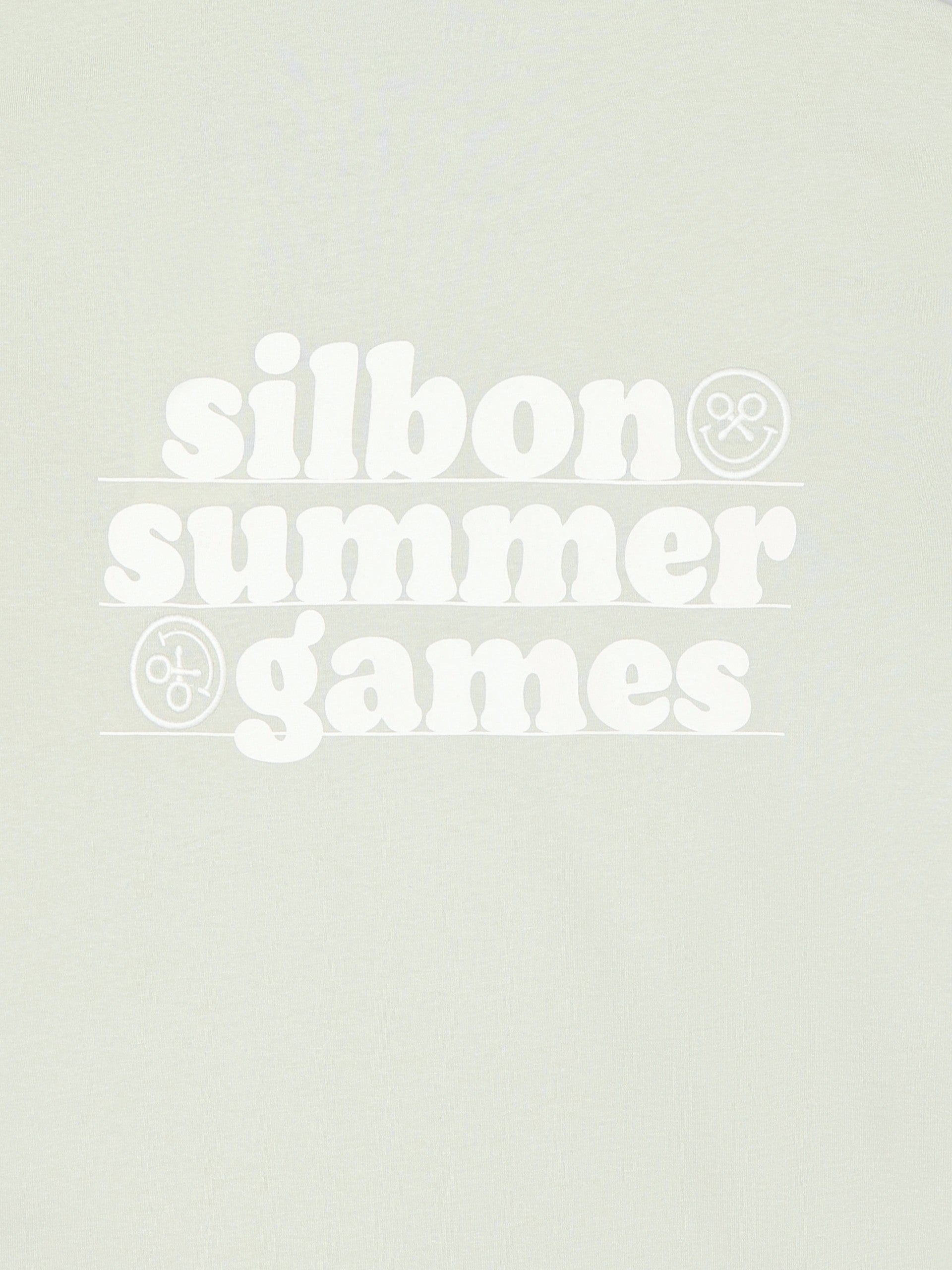T-shirt summer games vert clair