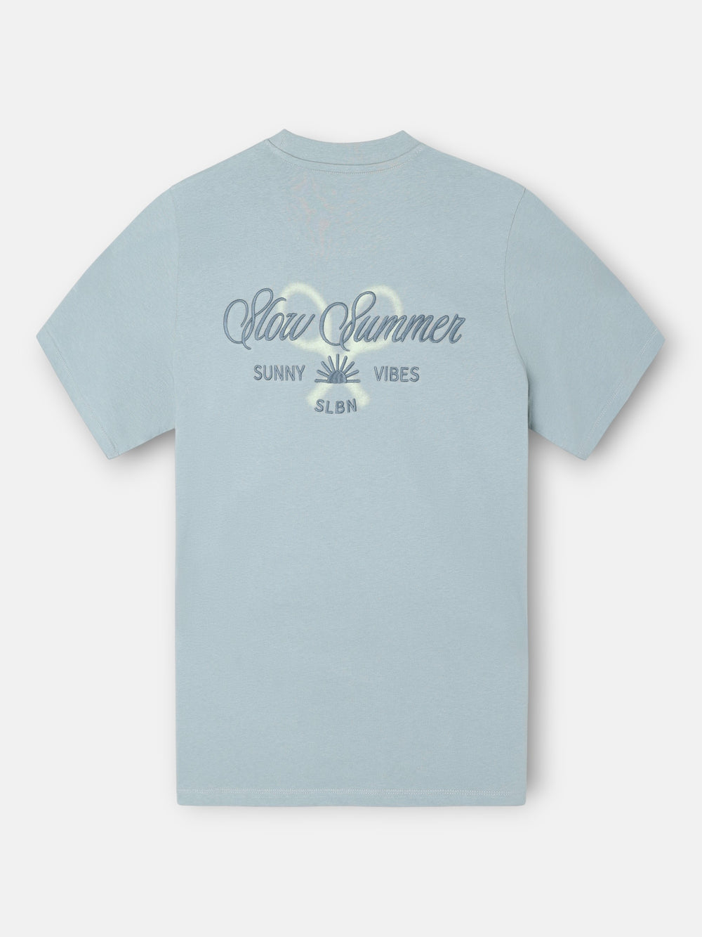 T-shirt slow summer vert gris