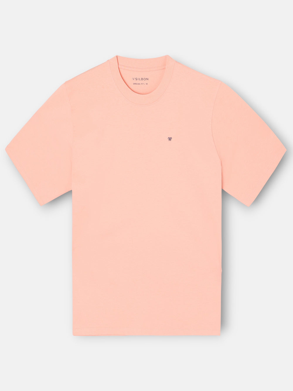 Special fit Silbon sunset party coral t-shirt