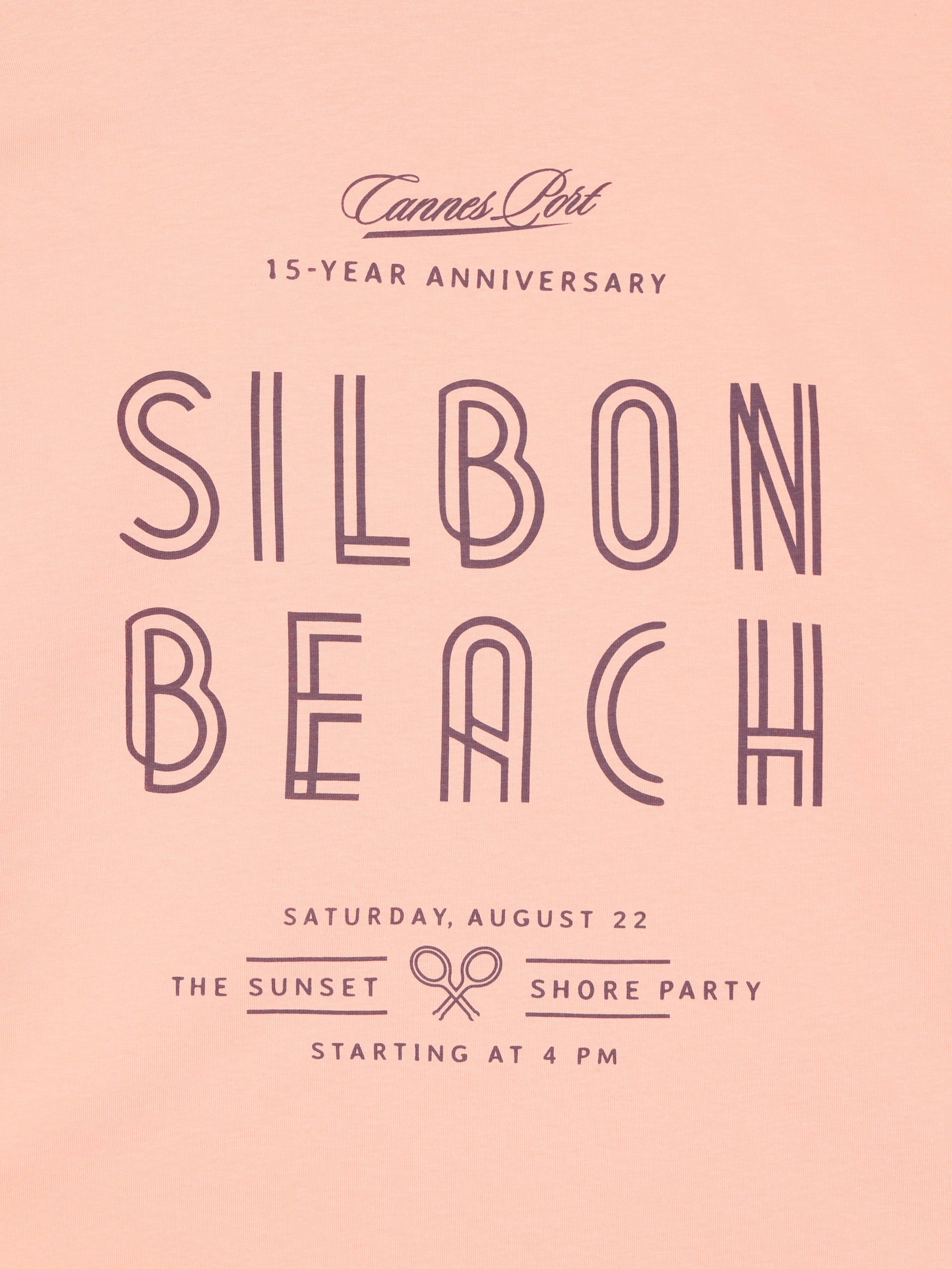 Camiseta special fit Silbon sunset party coral