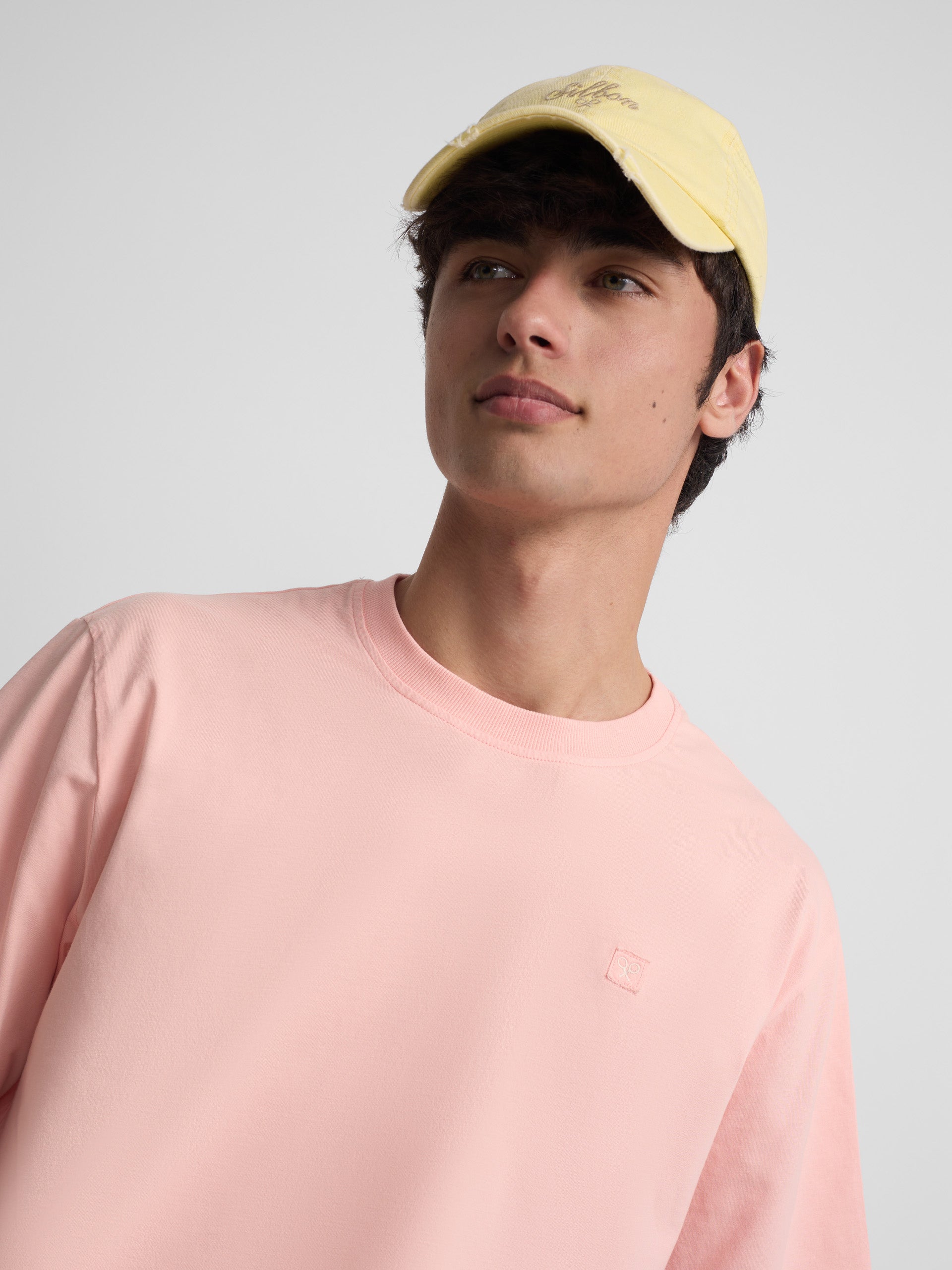 T-shirt coupe spéciale minilogo patch corail