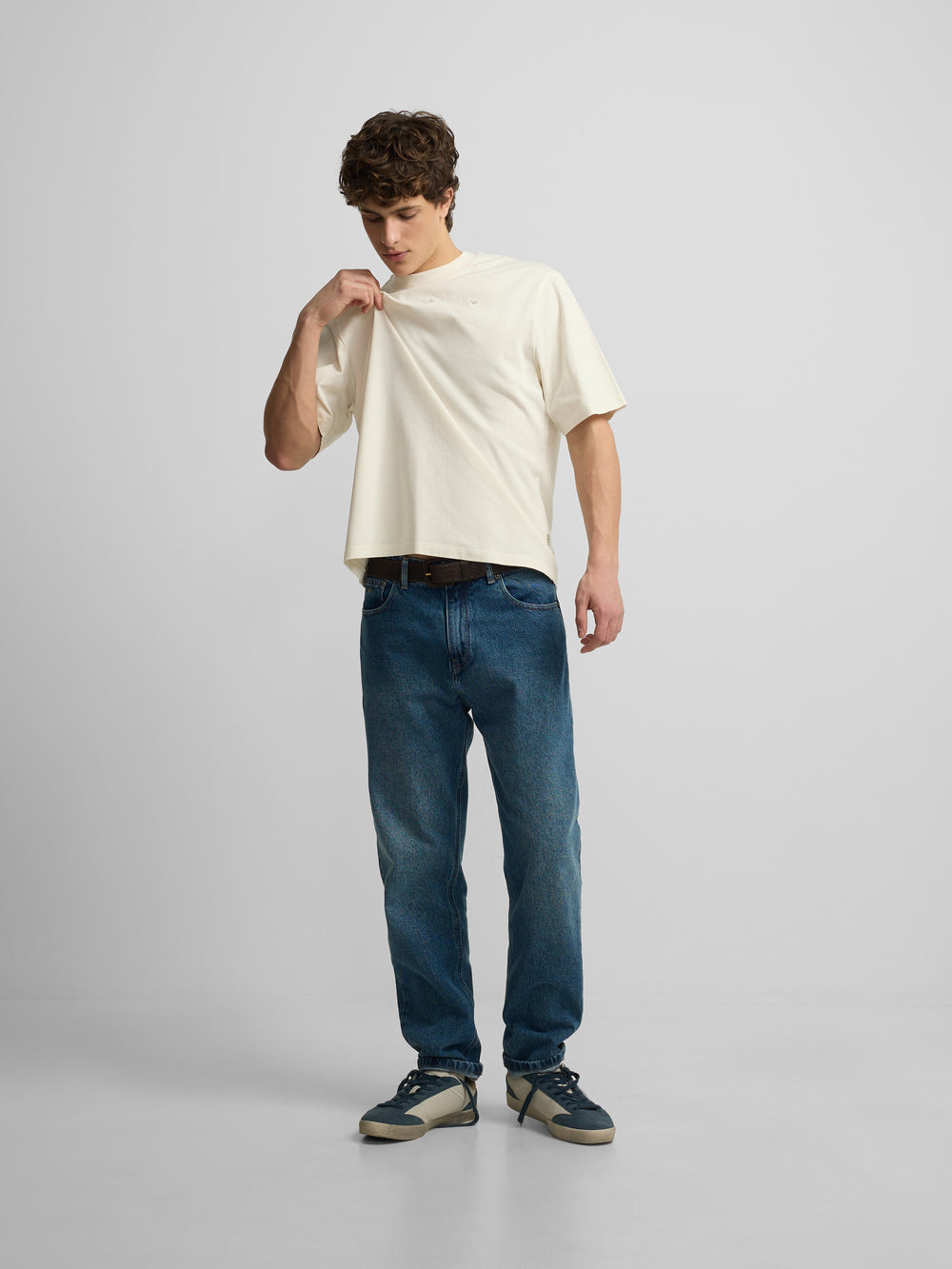 T-shirt coupe spéciale Silbon classic society crème