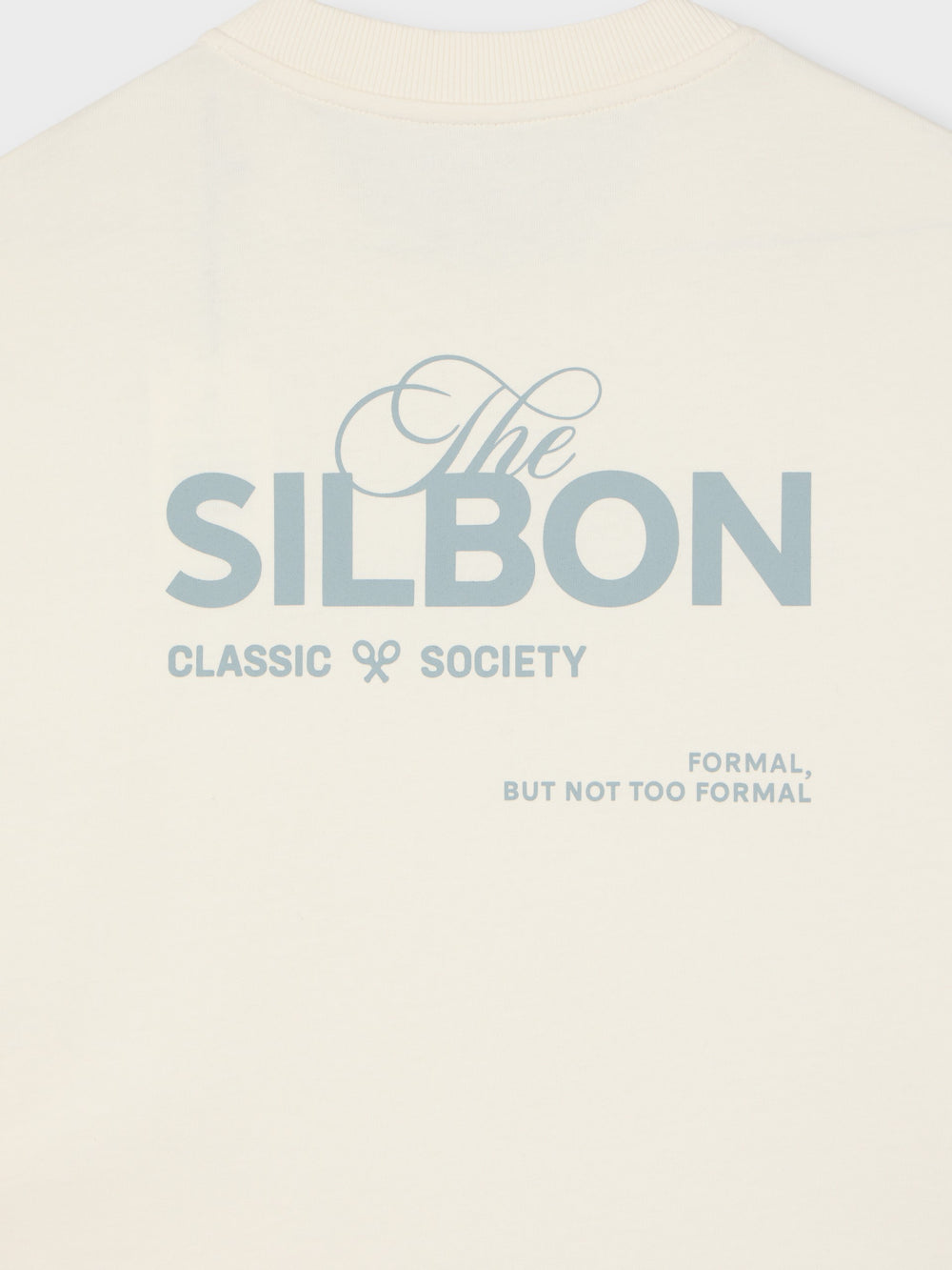 T-shirt coupe spéciale Silbon classic society crème