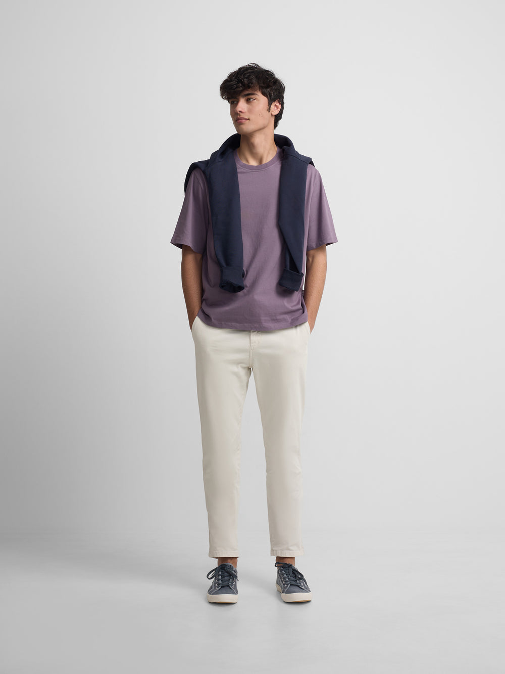Camisola special fit minilogo emblema roxo