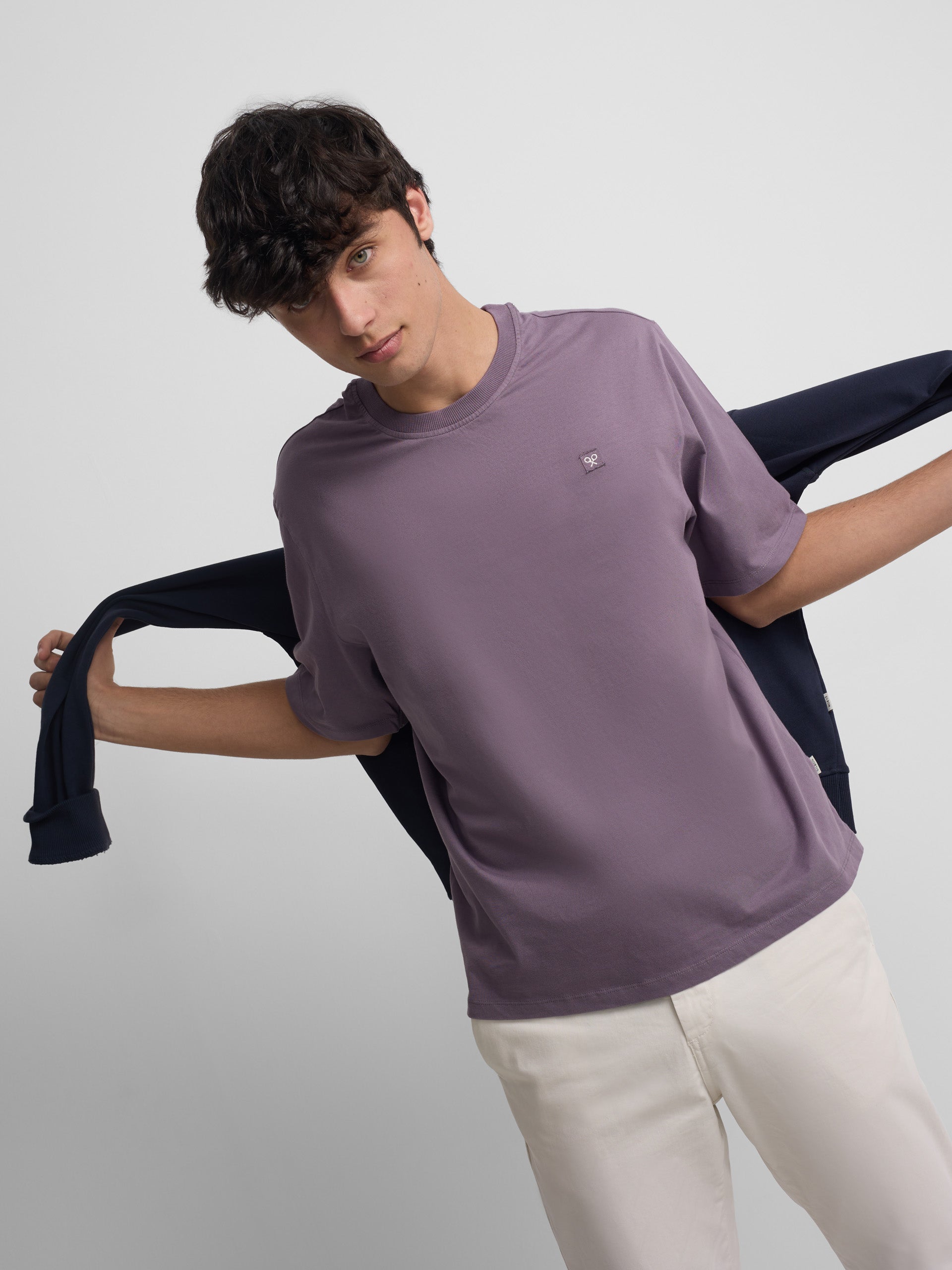 Camisola special fit minilogo emblema roxo