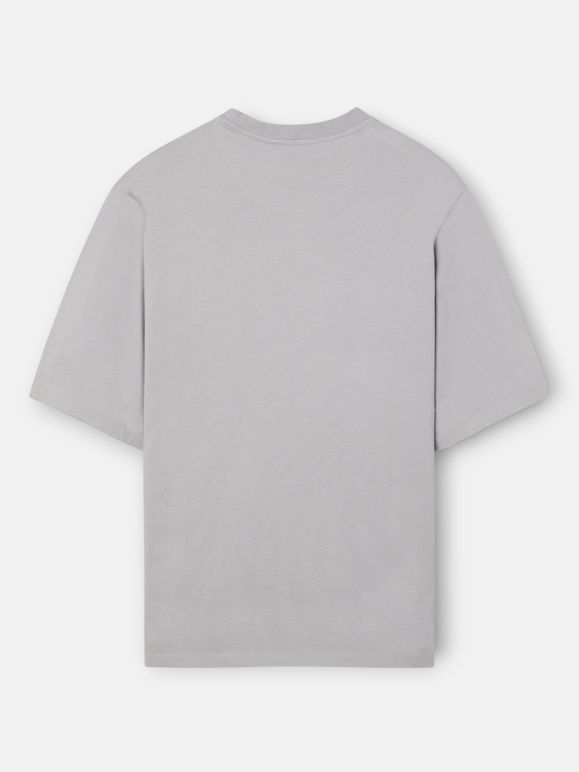 T-shirt coupe spéciale minilogo patch gris