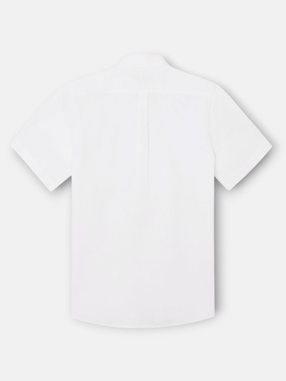 Chemise à manches courtes en lin blanc