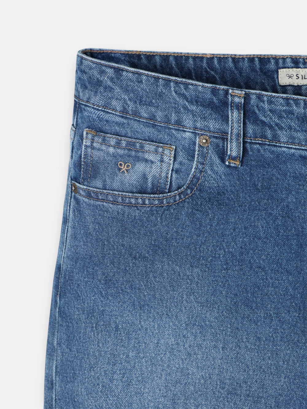 Pantalon sport denim tapered azul oscuro