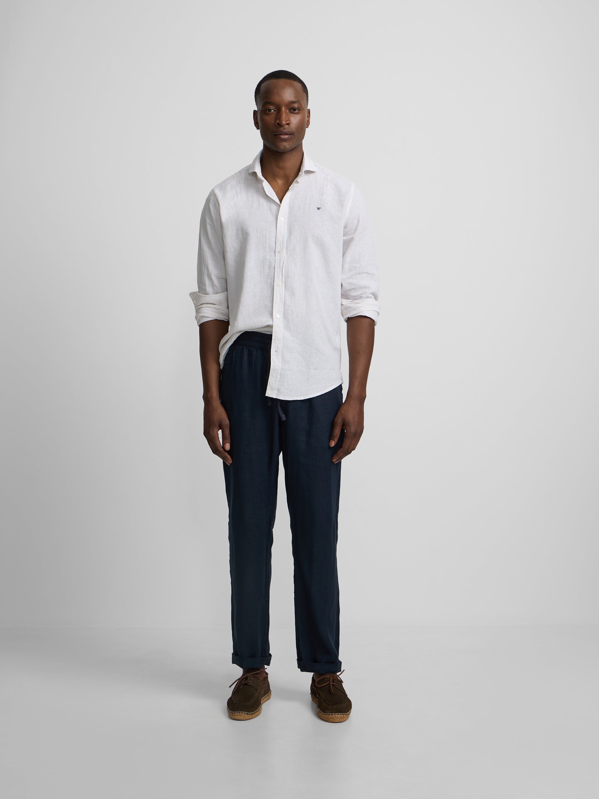 Pantalon sport jogger lino azul navy