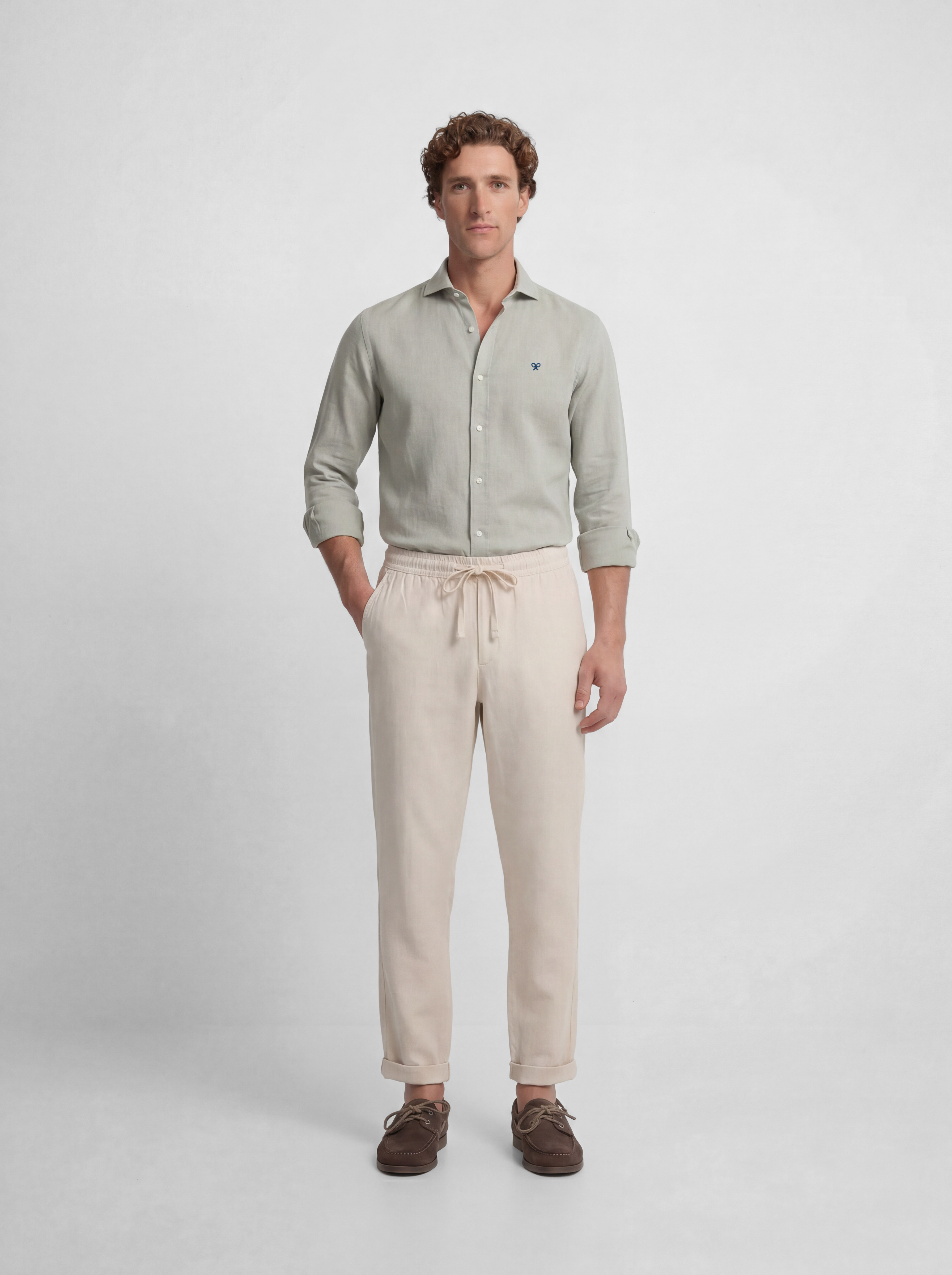 Pantalon sport jogger lino piedra