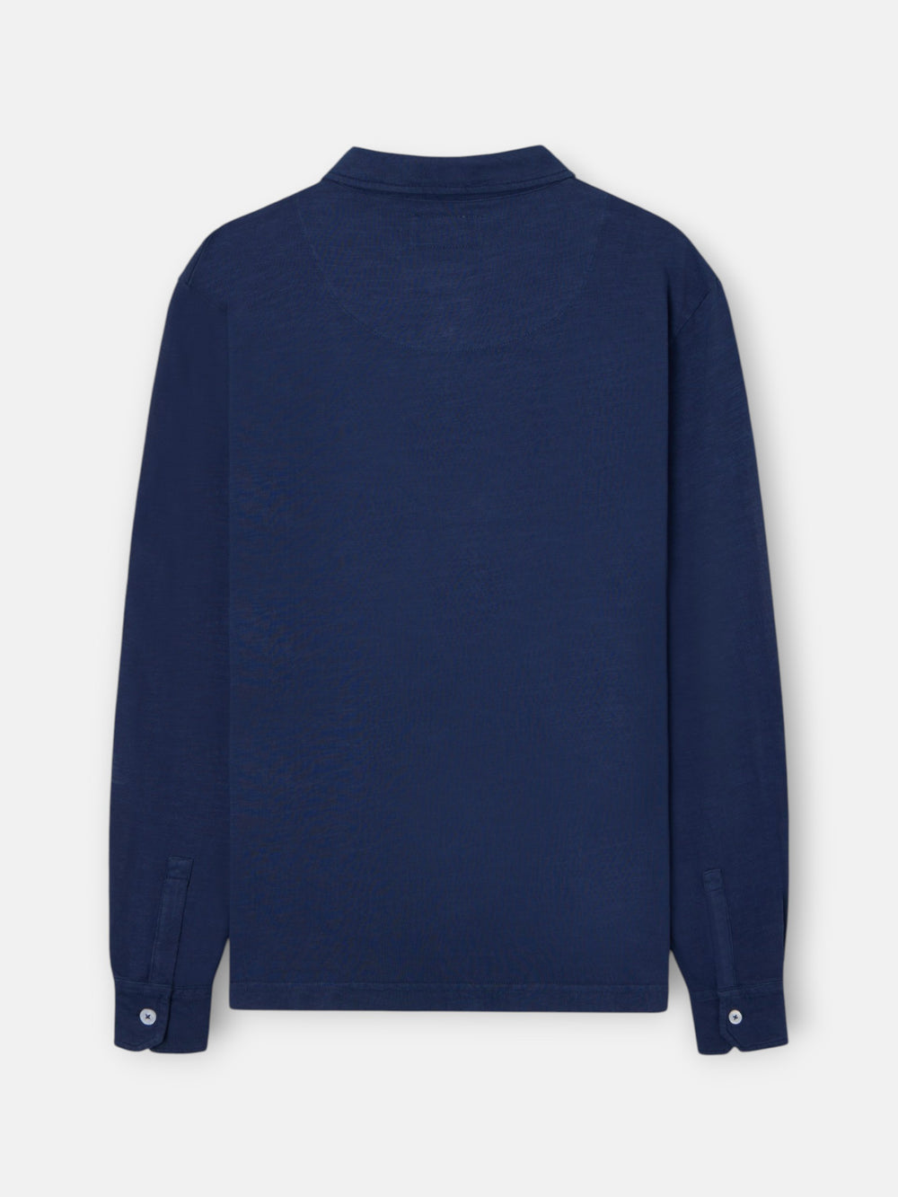 Polo manga larga sport azul
