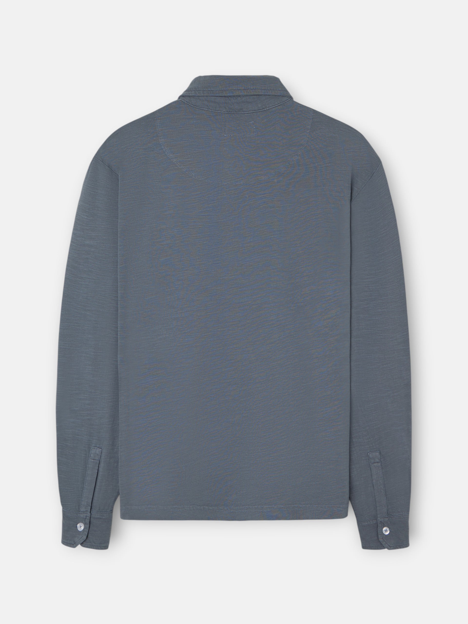 Polo manga larga sport gris