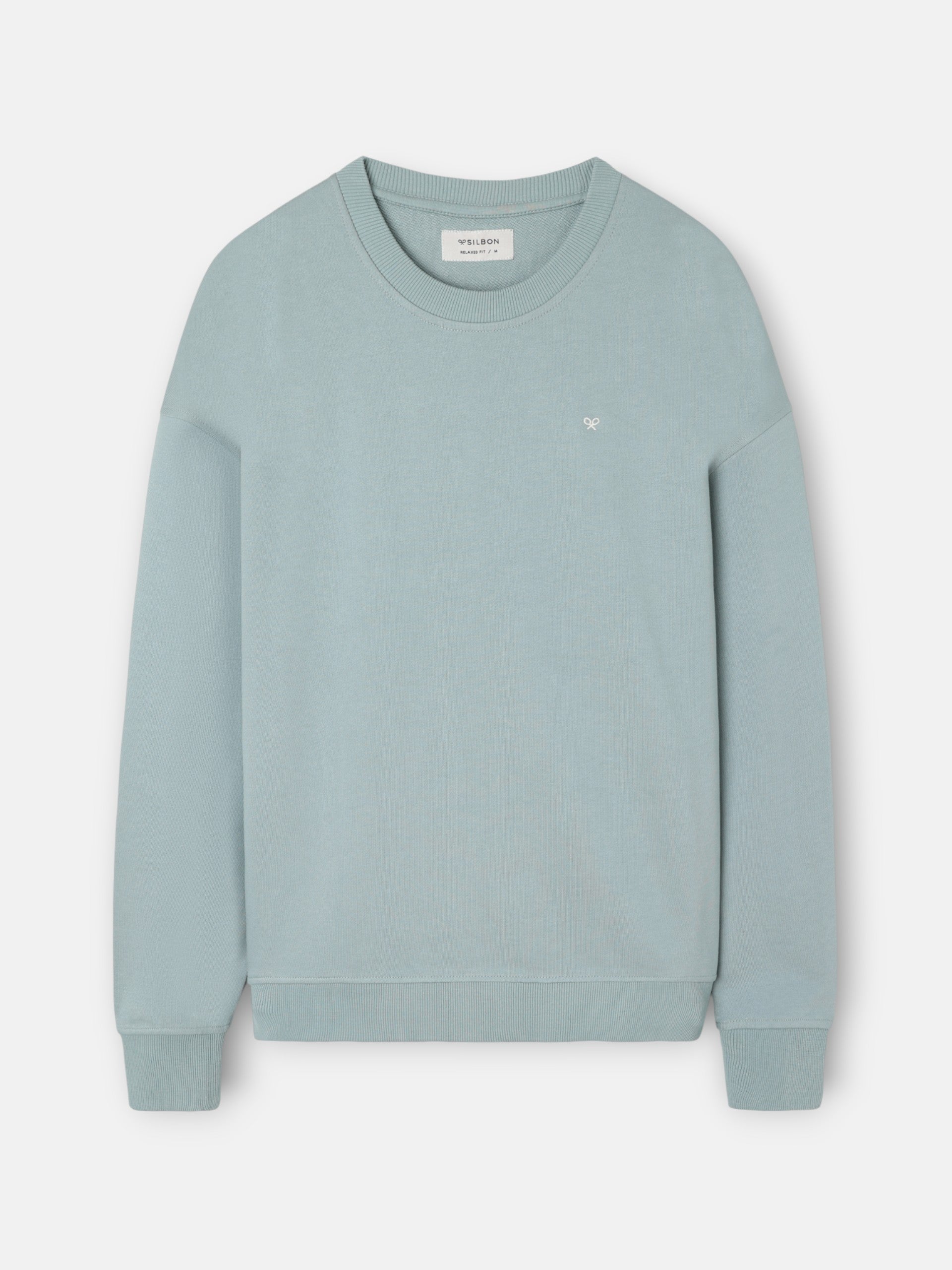 Sudadera relaxed fit plans verde gris