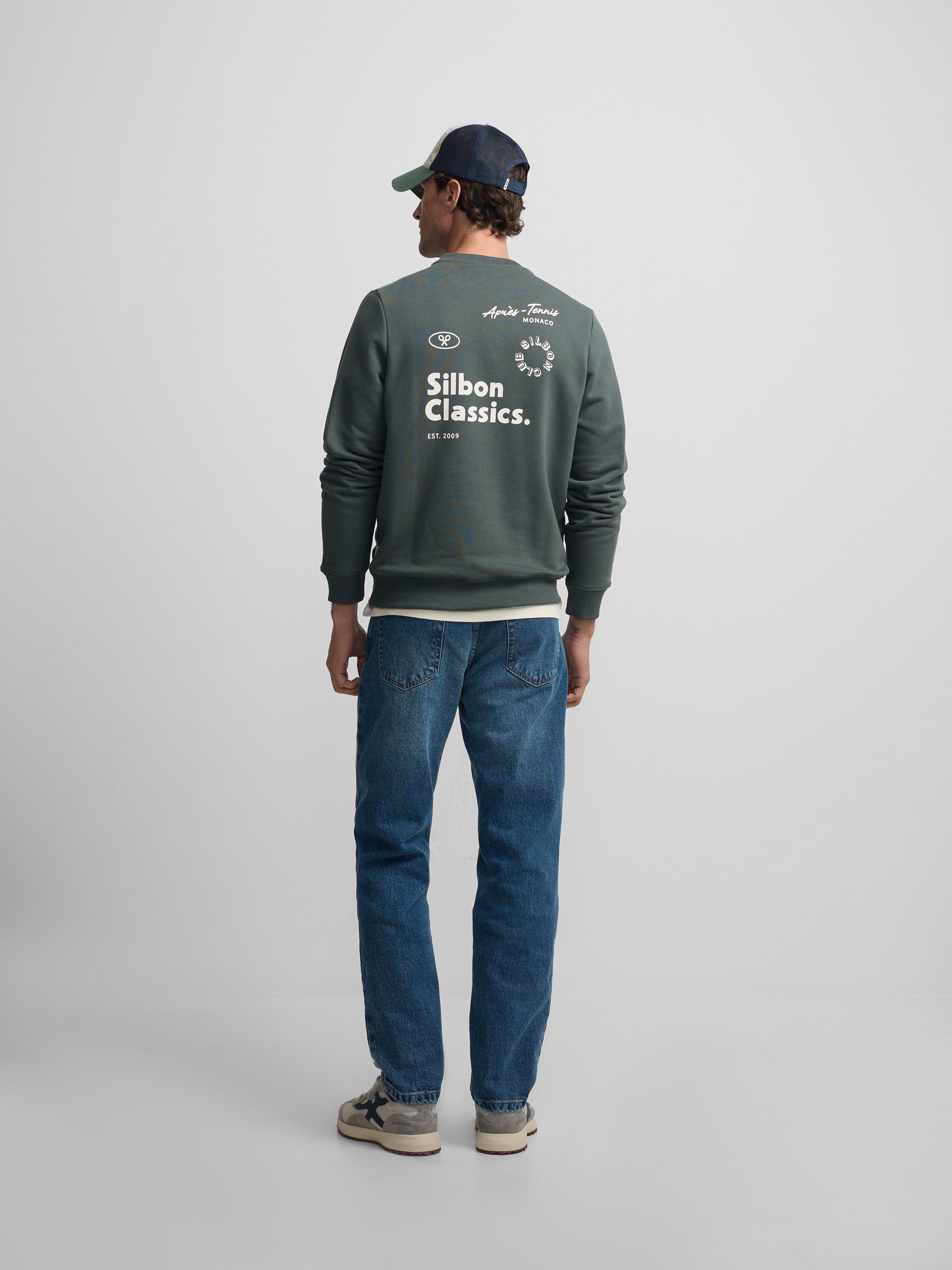 Sudadera Silbon classics verde oscuro