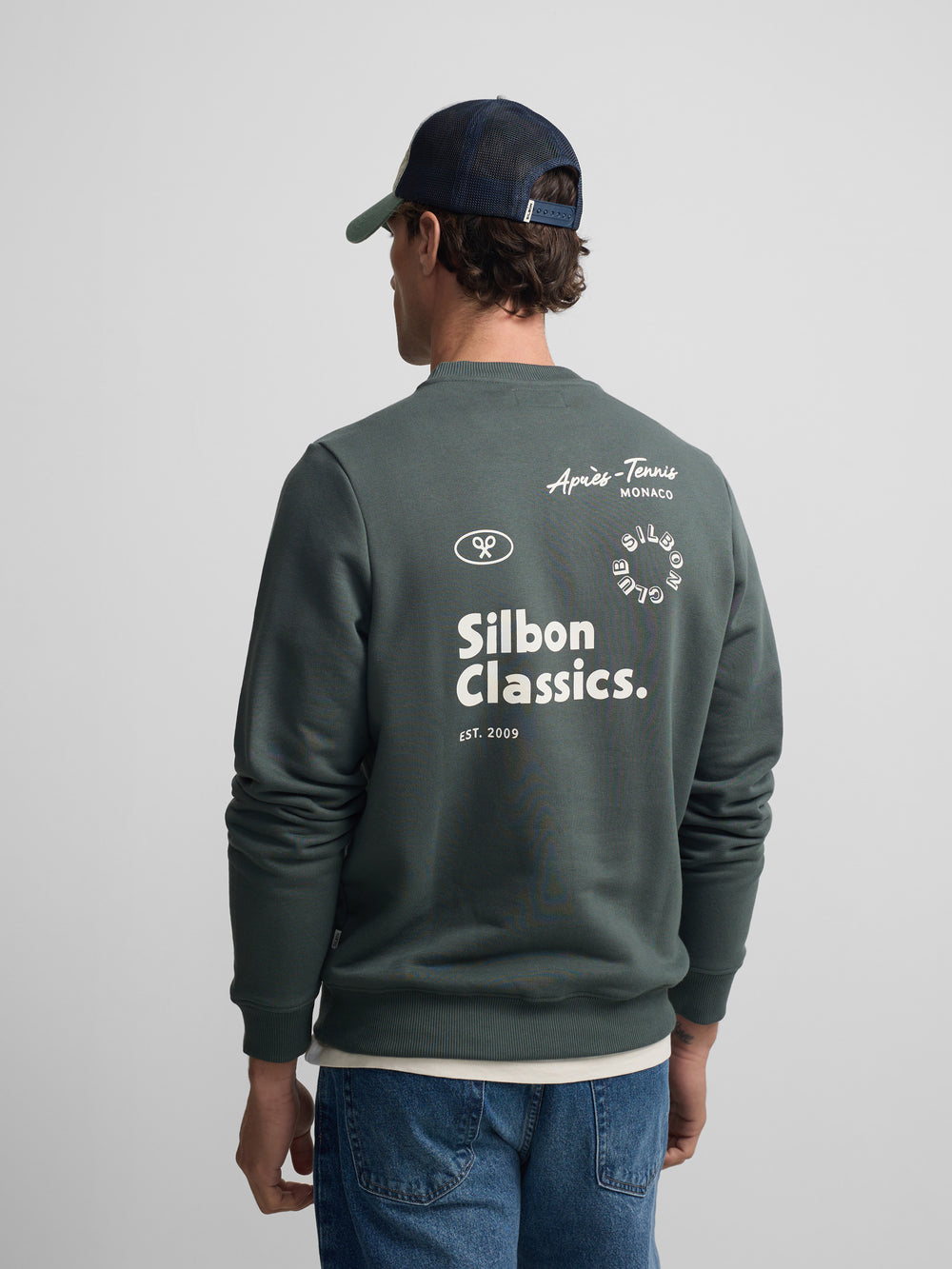 Sudadera Silbon classics verde oscuro