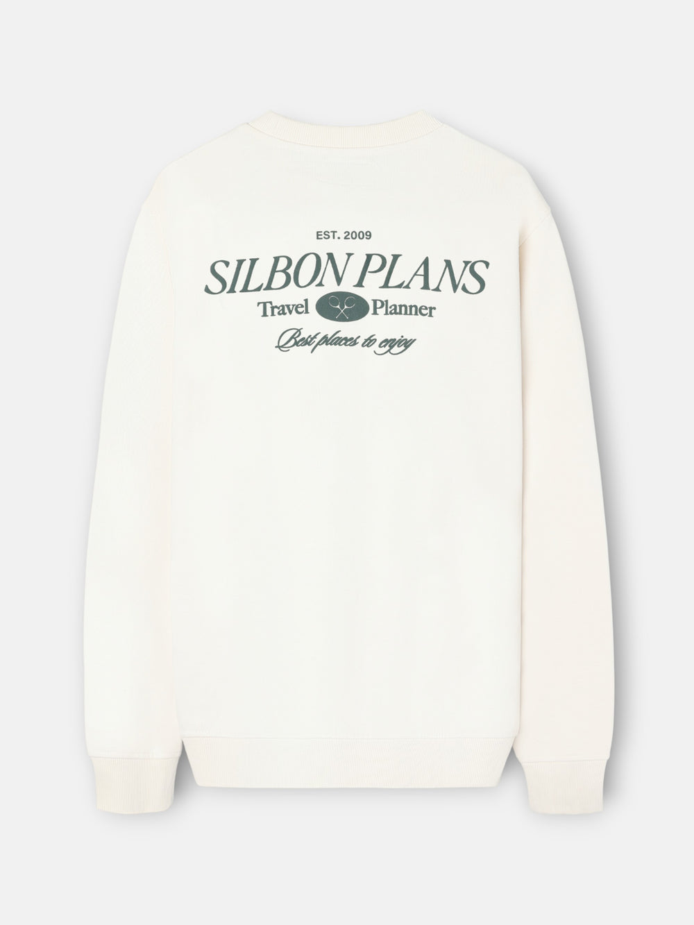 Sudadera relaxed fit plans crema