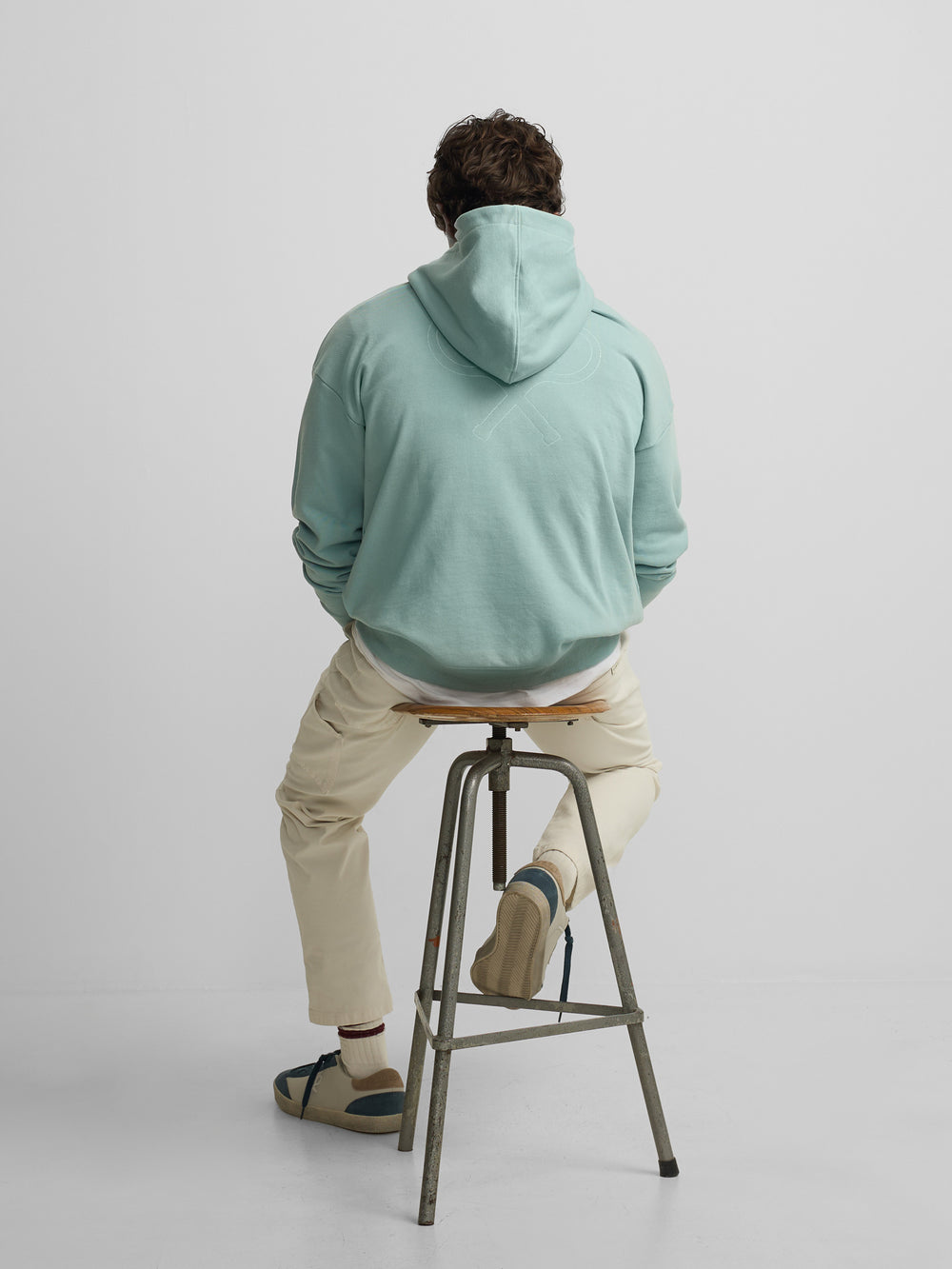 Sudadera relaxed fit hoodie no rules verde gris