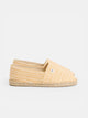Espadrille à rayures jaunes