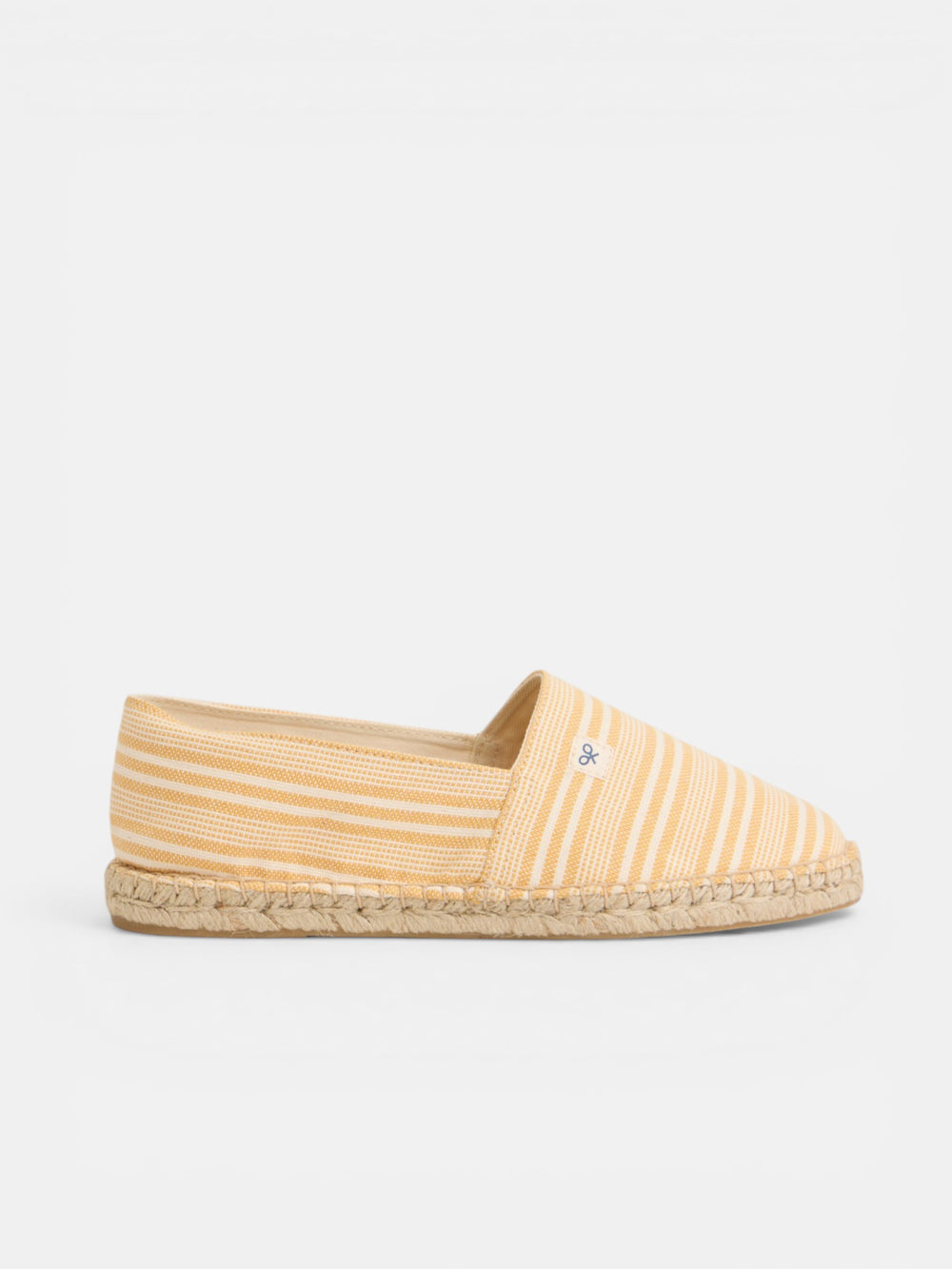 Espadrille à rayures jaunes