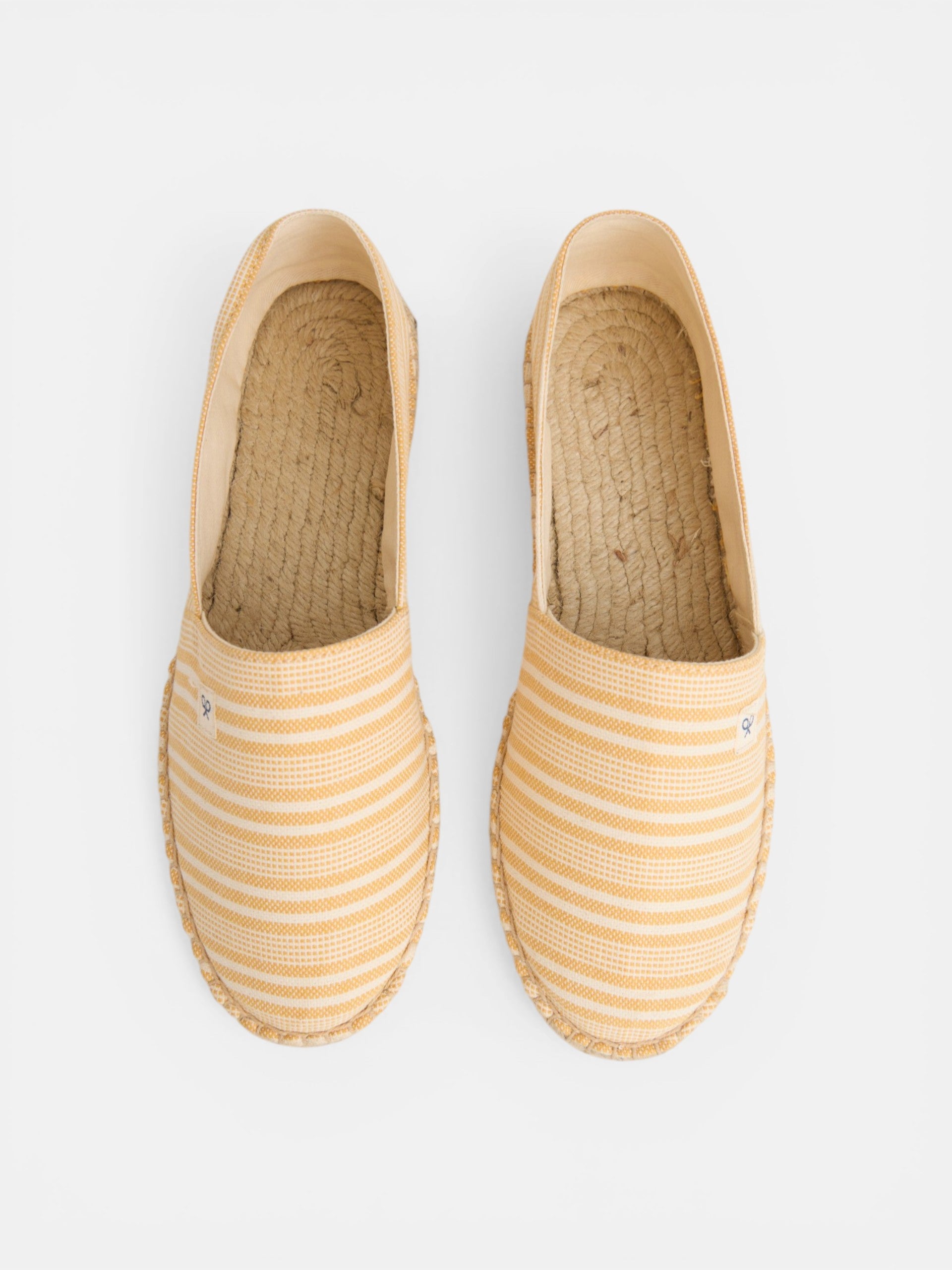 Espadrille à rayures jaunes