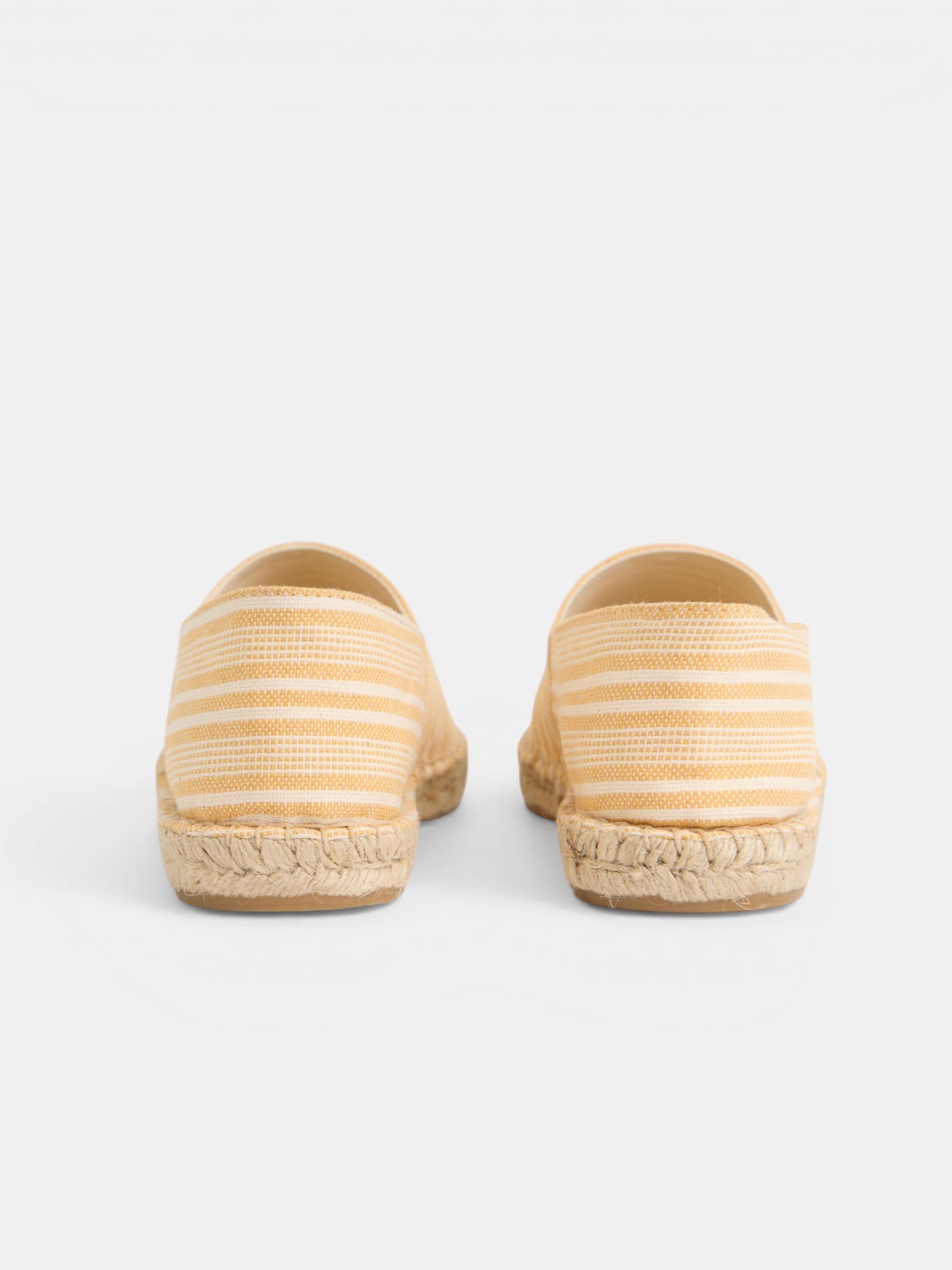 Espadrille à rayures jaunes