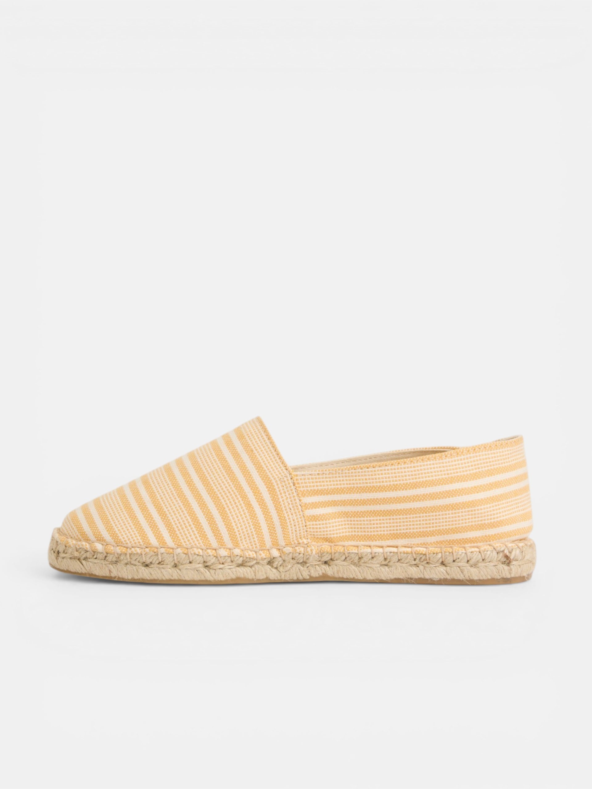 Espadrille à rayures jaunes