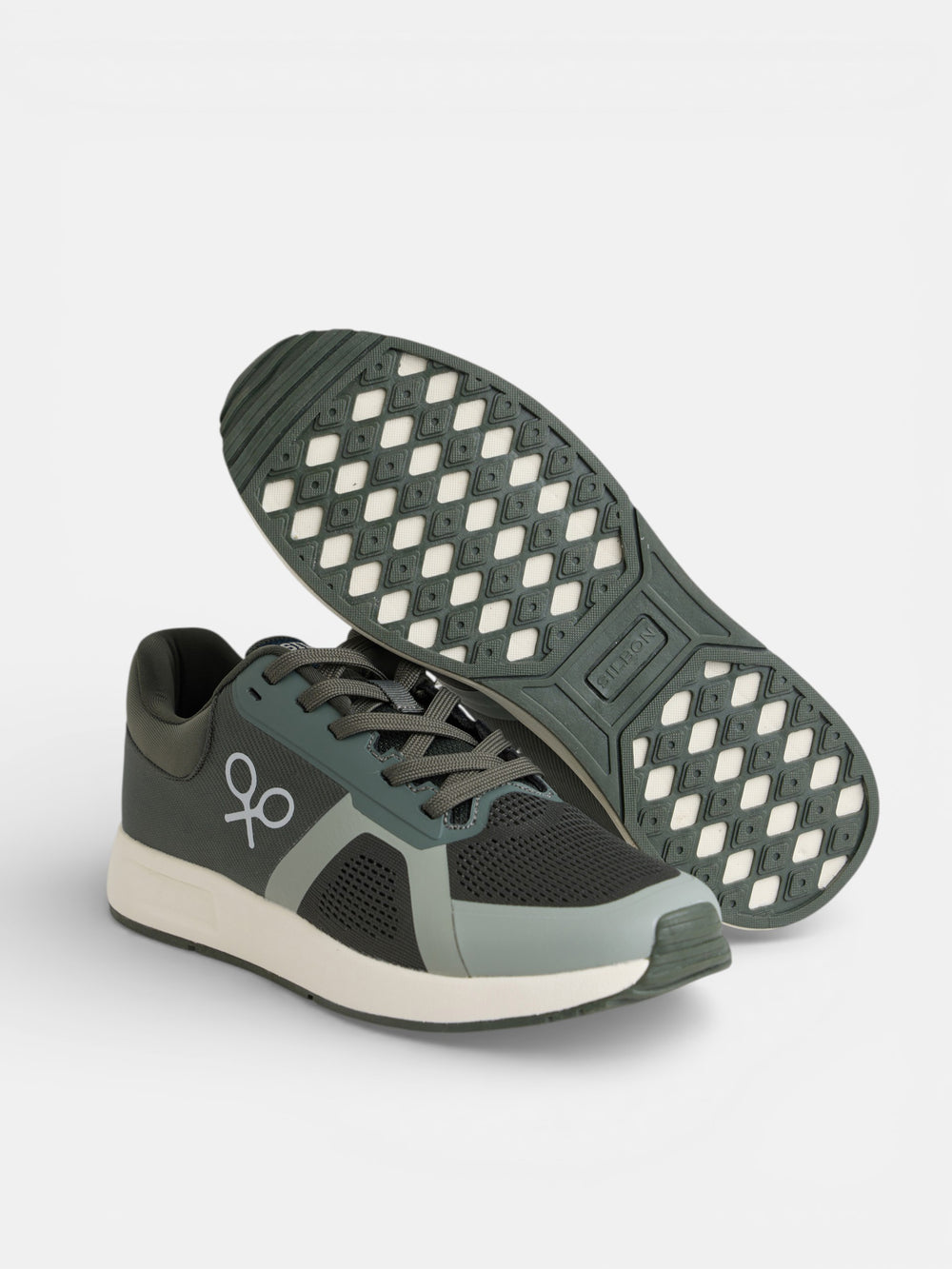 Zapatilla slice runner verde oscuro