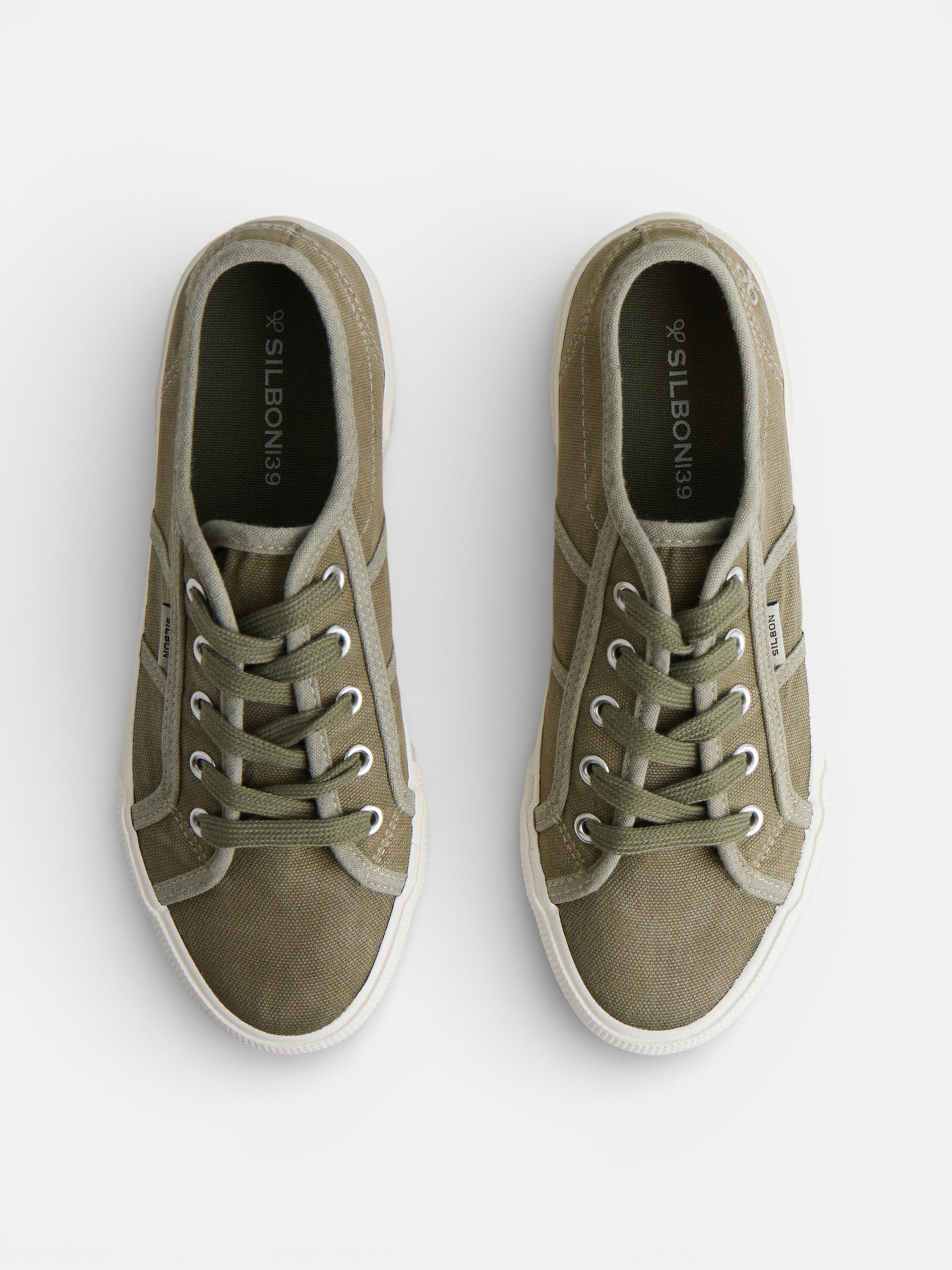 Zapatilla denim verde
