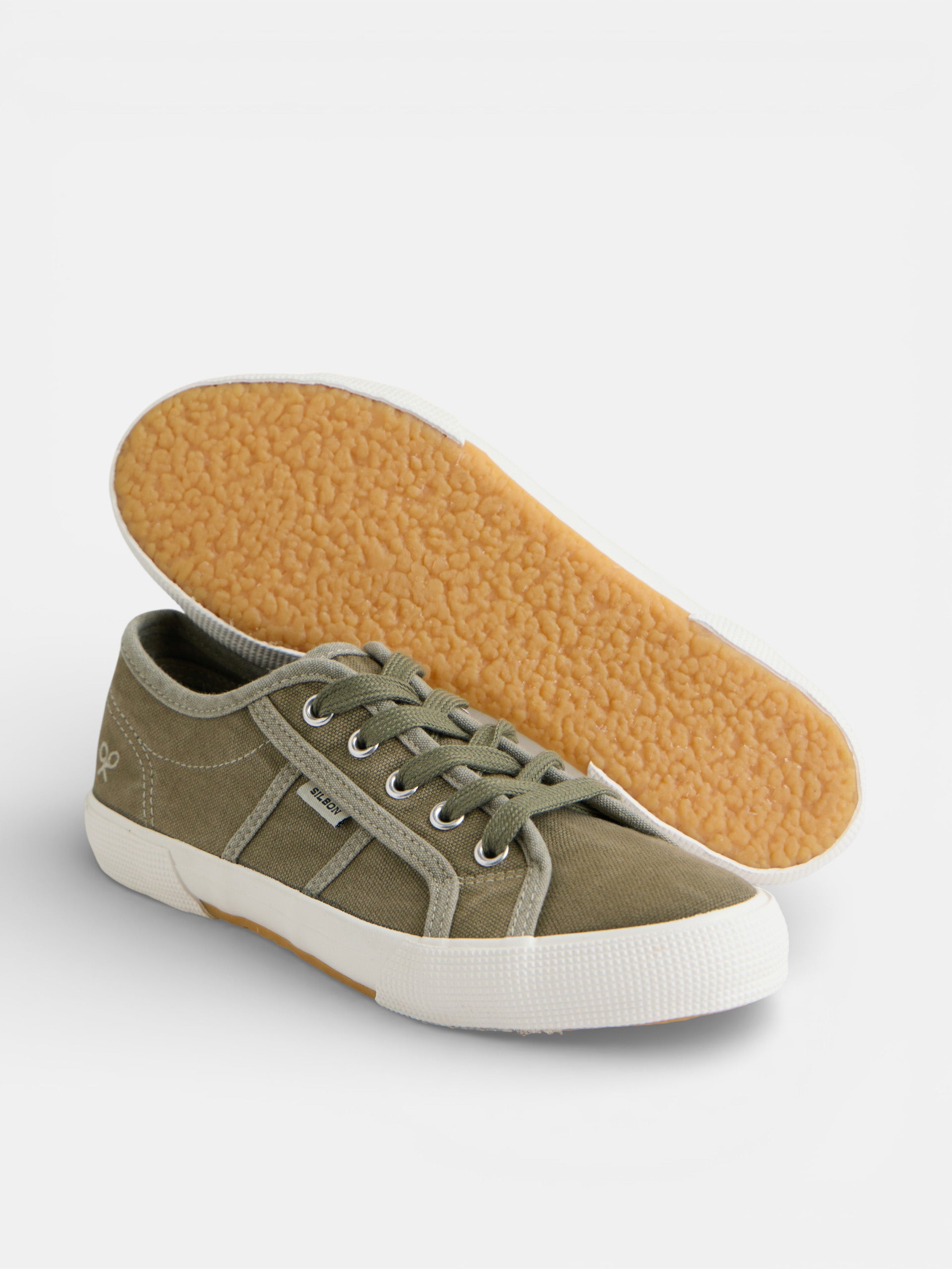 Zapatilla denim verde
