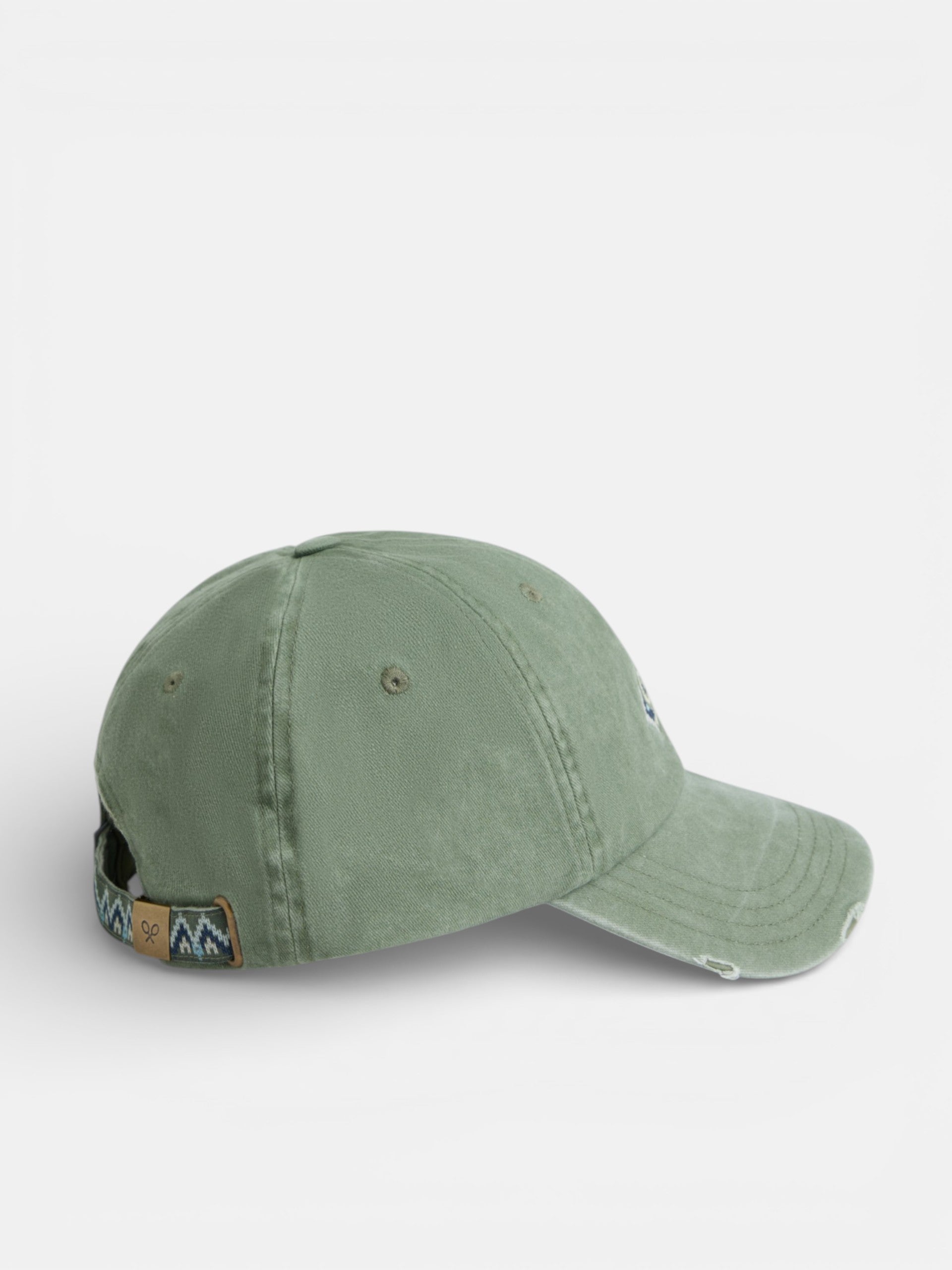 Gorra raqueta etnica verde