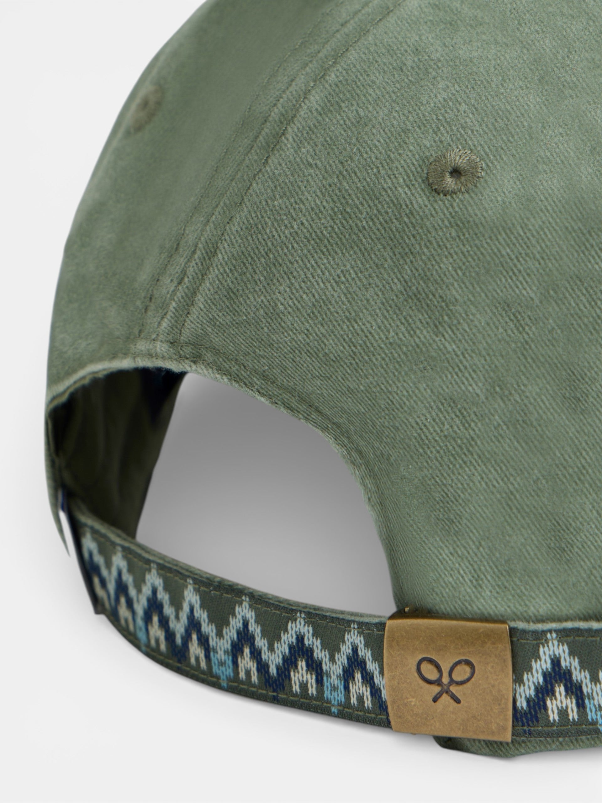 Gorra raqueta etnica verde