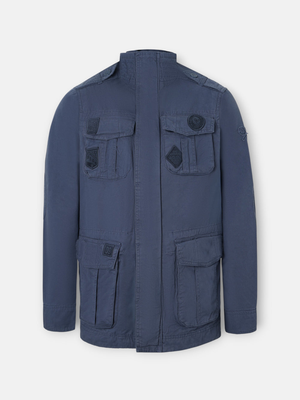 Parka parches azul marino