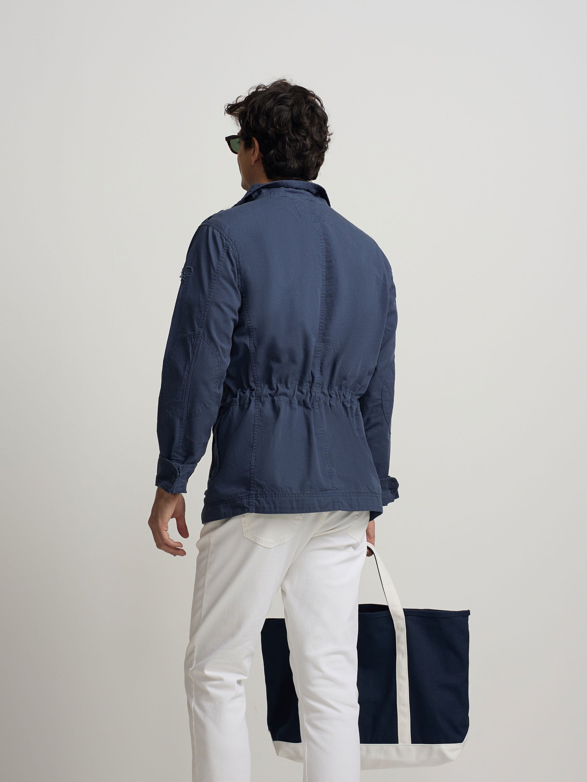 Parka parches azul marino