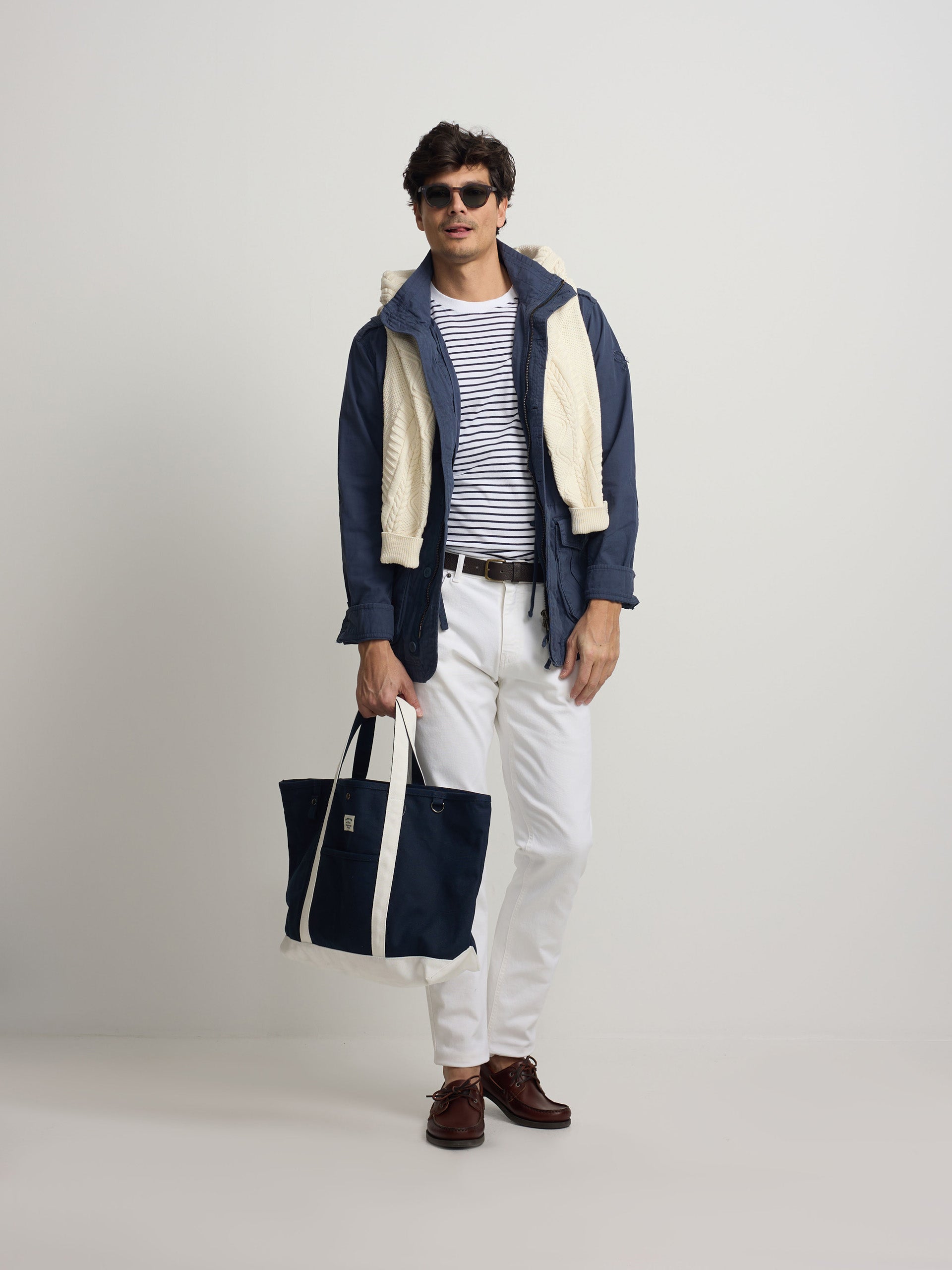 Parka parches azul marino