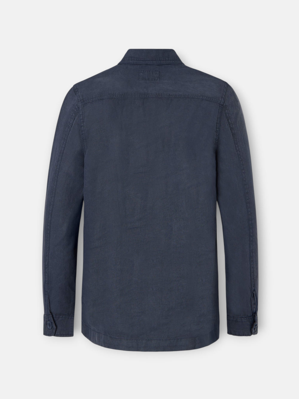 Blue linen overshirt