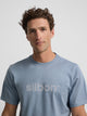 Silbon flock indigo blue t-shirt