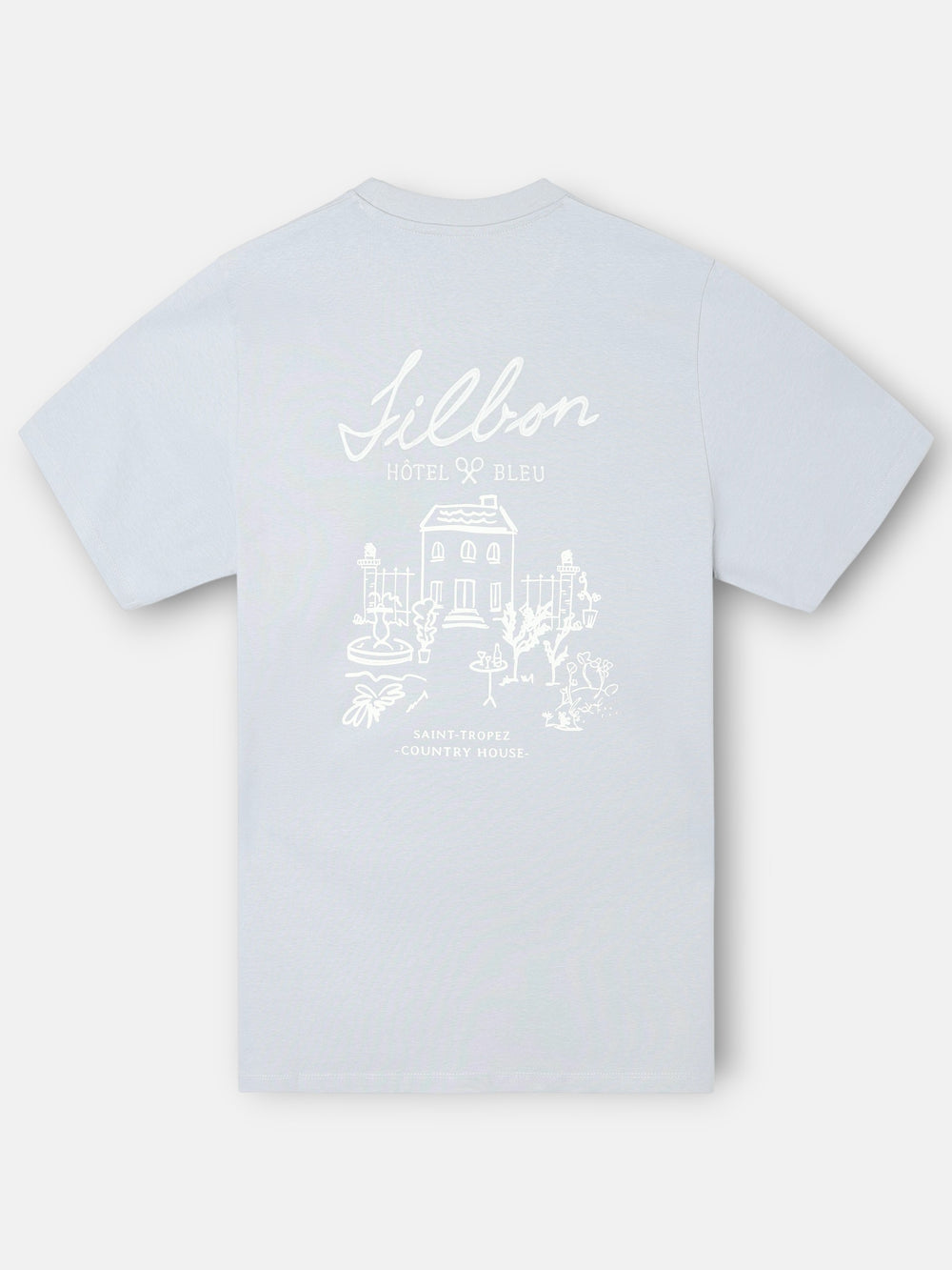 Camiseta hotel bleu gris azul