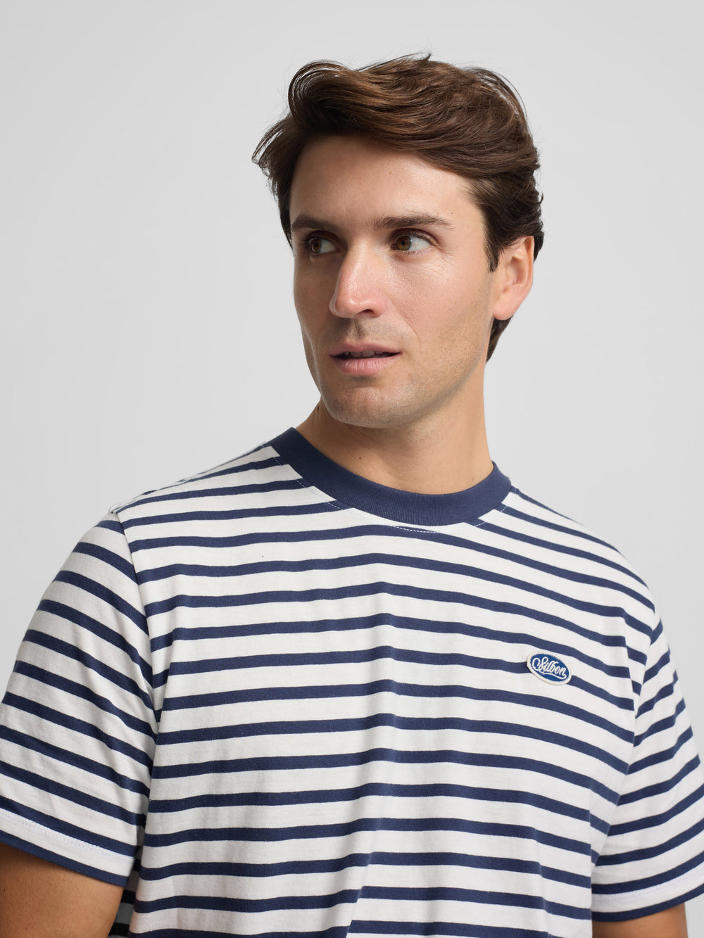 Rustic navy striped t-shirt