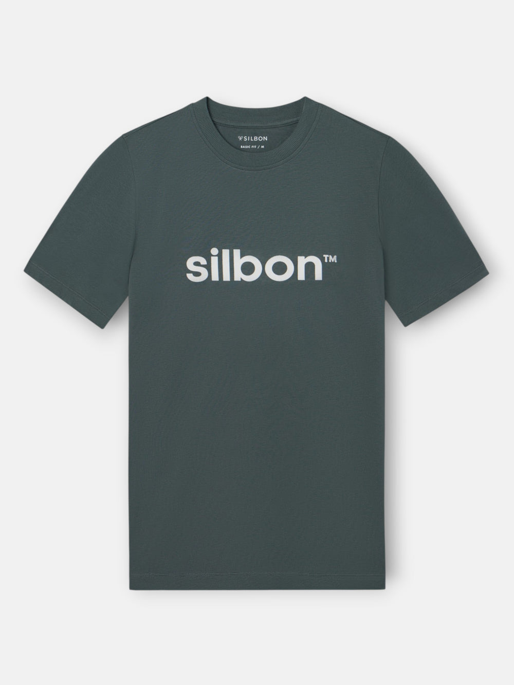 Camiseta Silbon flock verde oscuro